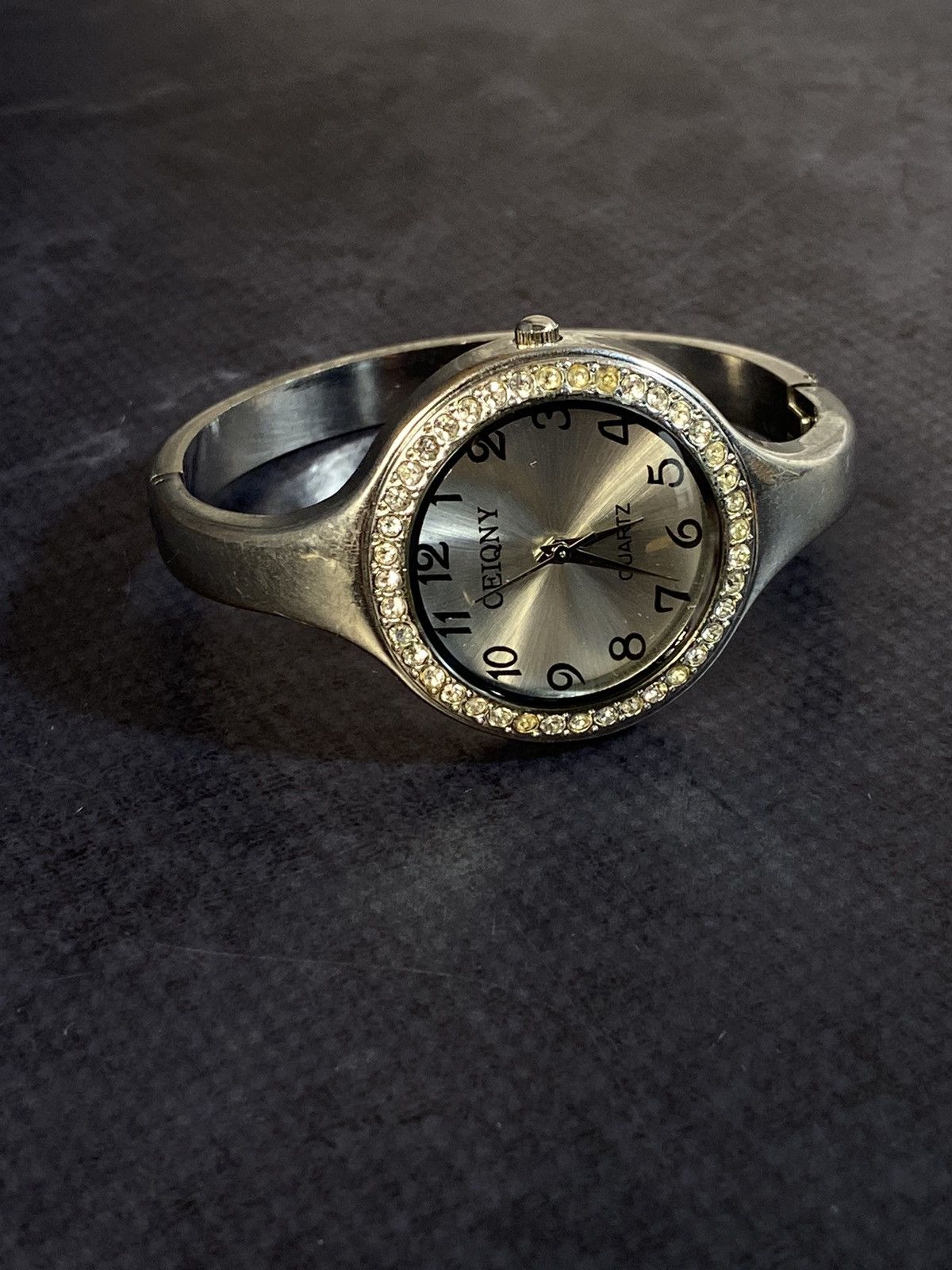 Vintage Sparkling CEIQNY Watch with Cuff Bracelet and Rhinestones Size ONE SIZE - 2 Thumbnail