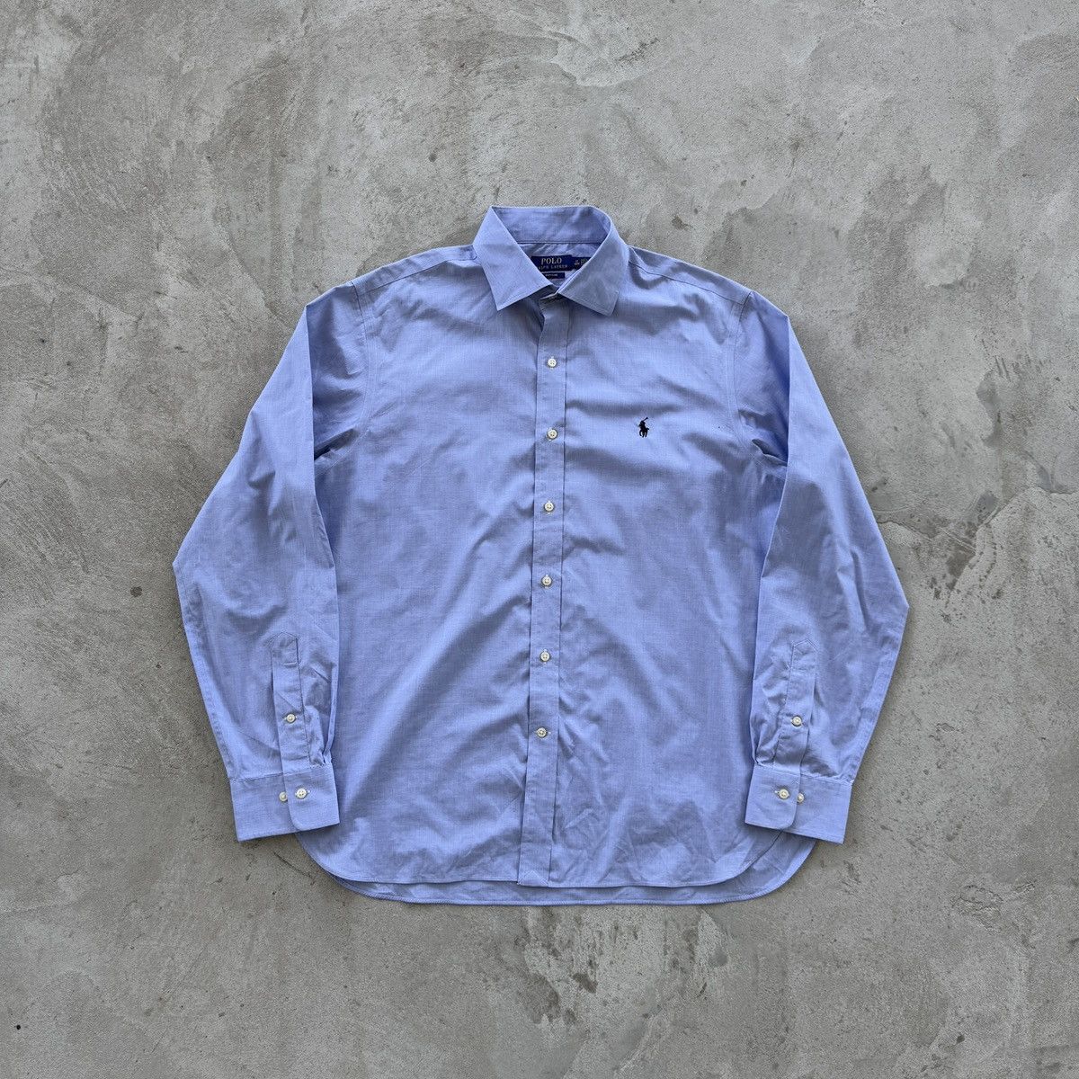 Polo Ralph Lauren × Vintage Vintage 90s Polo Ralph Lauren Button Ups Shirt Easy Care 17 Size US L / EU 52-54 / 3 - 1 Thumbnail