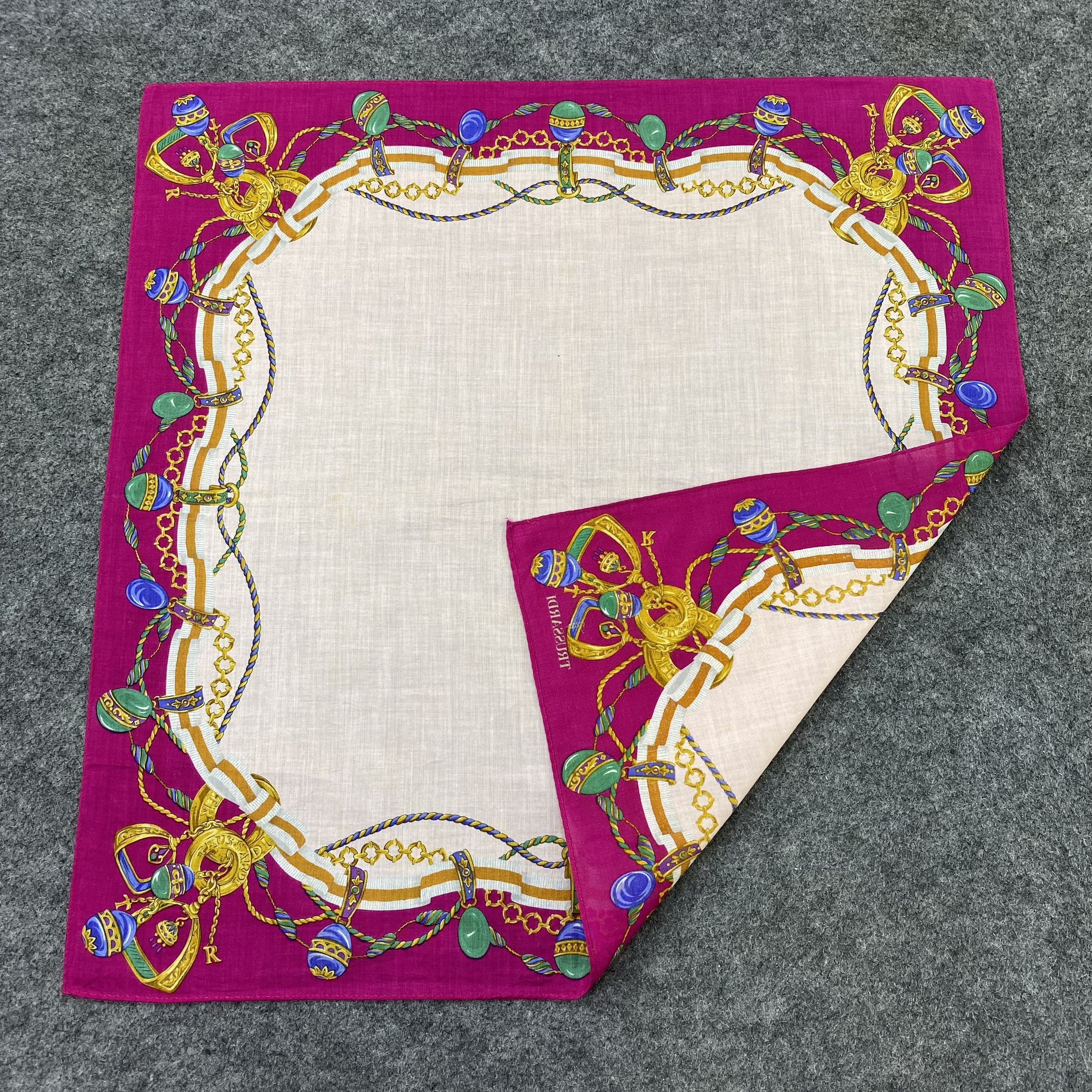 Trussardi Trussardi Handkerchief Neckerchief Bandana-B1755 Size ONE SIZE - 5 Thumbnail