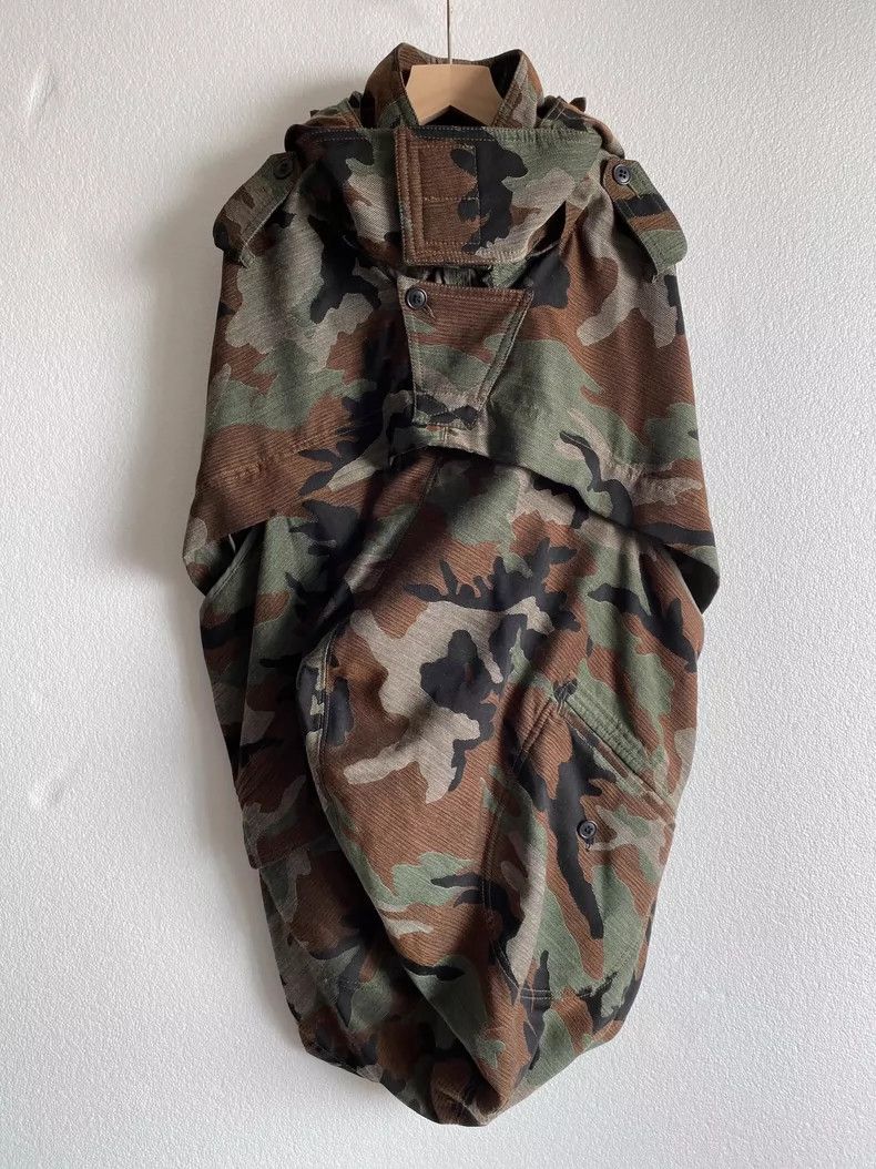 Junya Watanabe Camouflage Cloak Coat