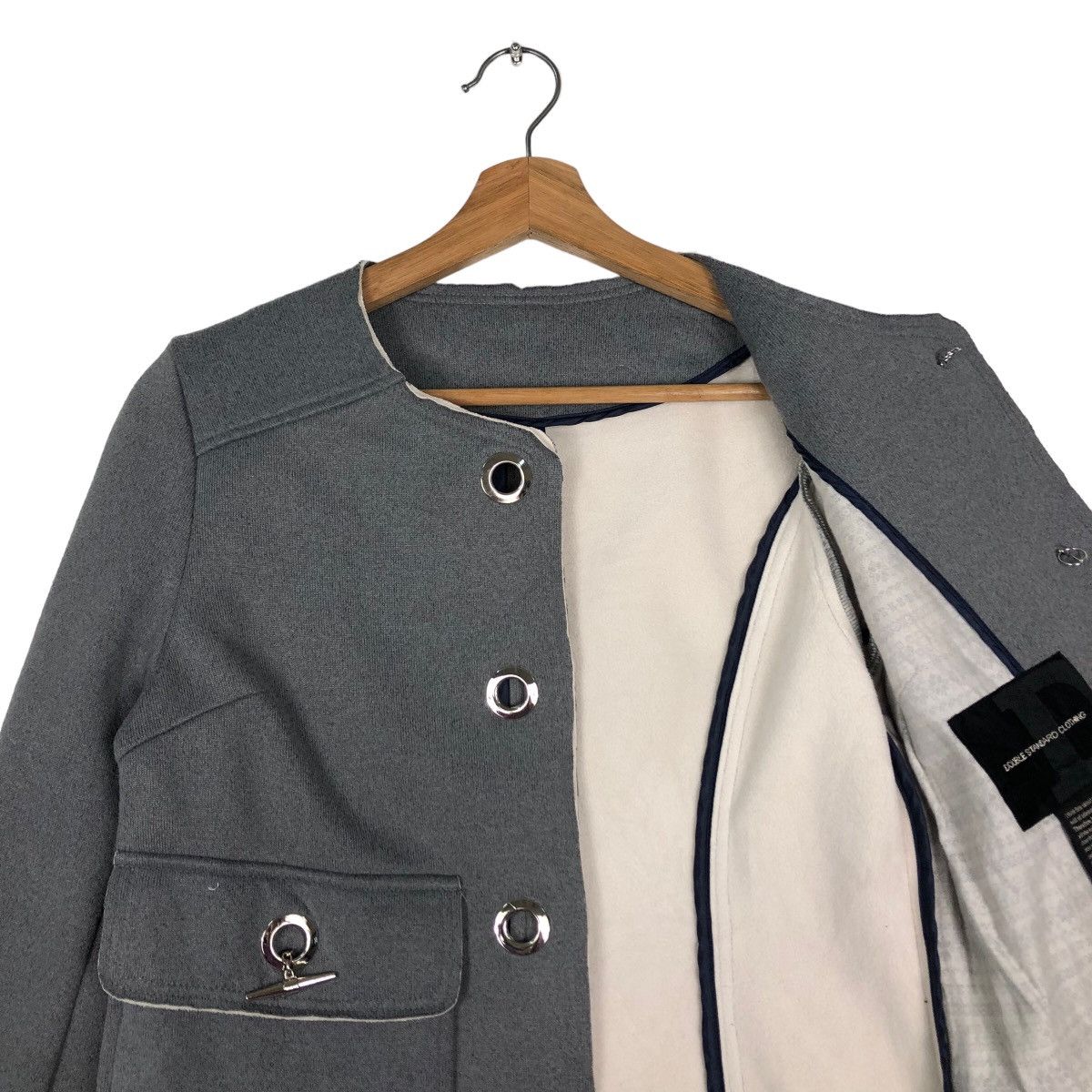 Japanese Brand 🔥Cropped Biker Jacket Double Standard Clothing Japan Size US M / EU 48-50 / 2 - 12 Thumbnail