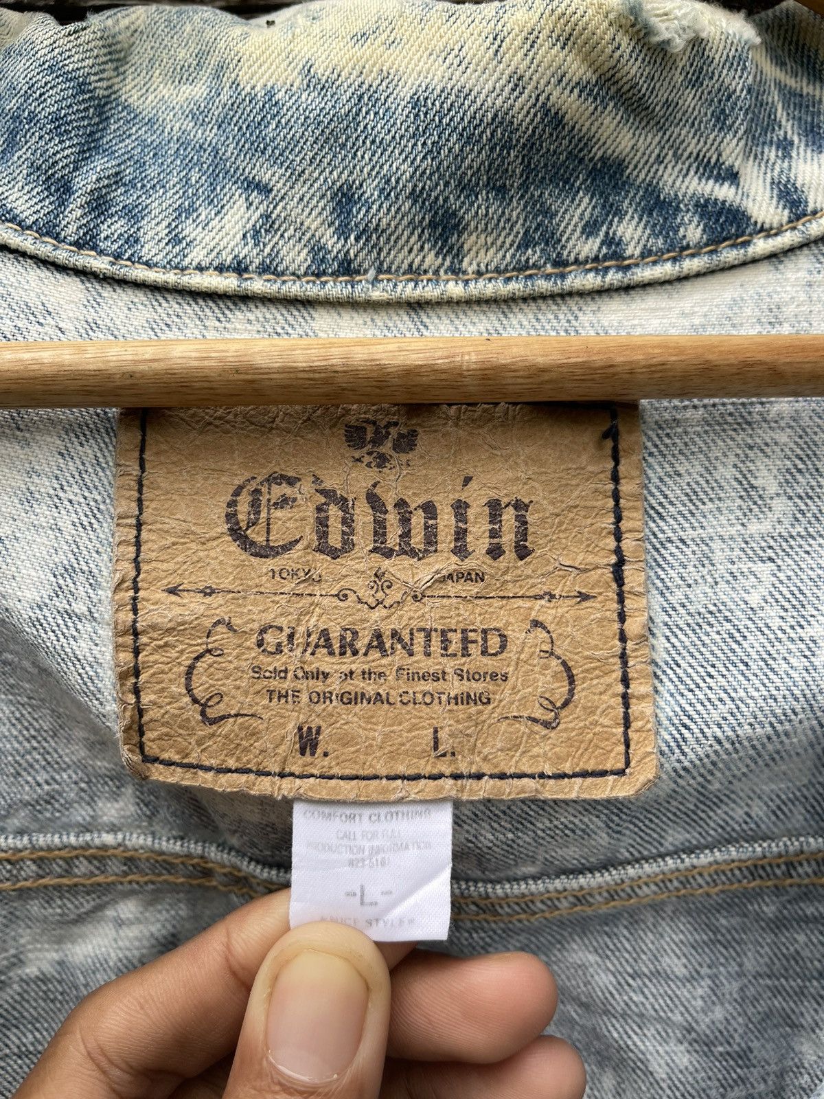 Edwin Vintage Edwin Acid Wash Denim Jacket Made in Japan (Size L) Size US L / EU 52-54 / 3 - 19 Thumbnail
