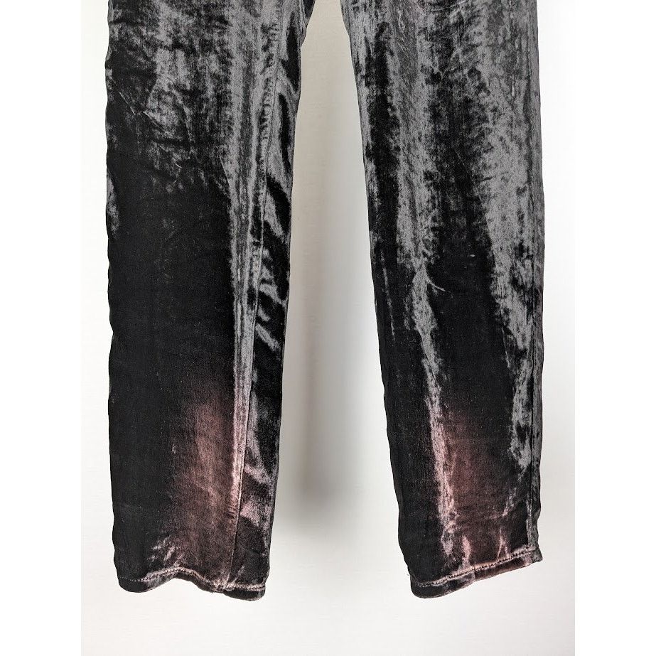 Saint Laurent Paris o1rshd1 Skinny 5 Pockets Pants Devore Pelo Black Light Beach Size US 30 / EU 46 - 4 Thumbnail