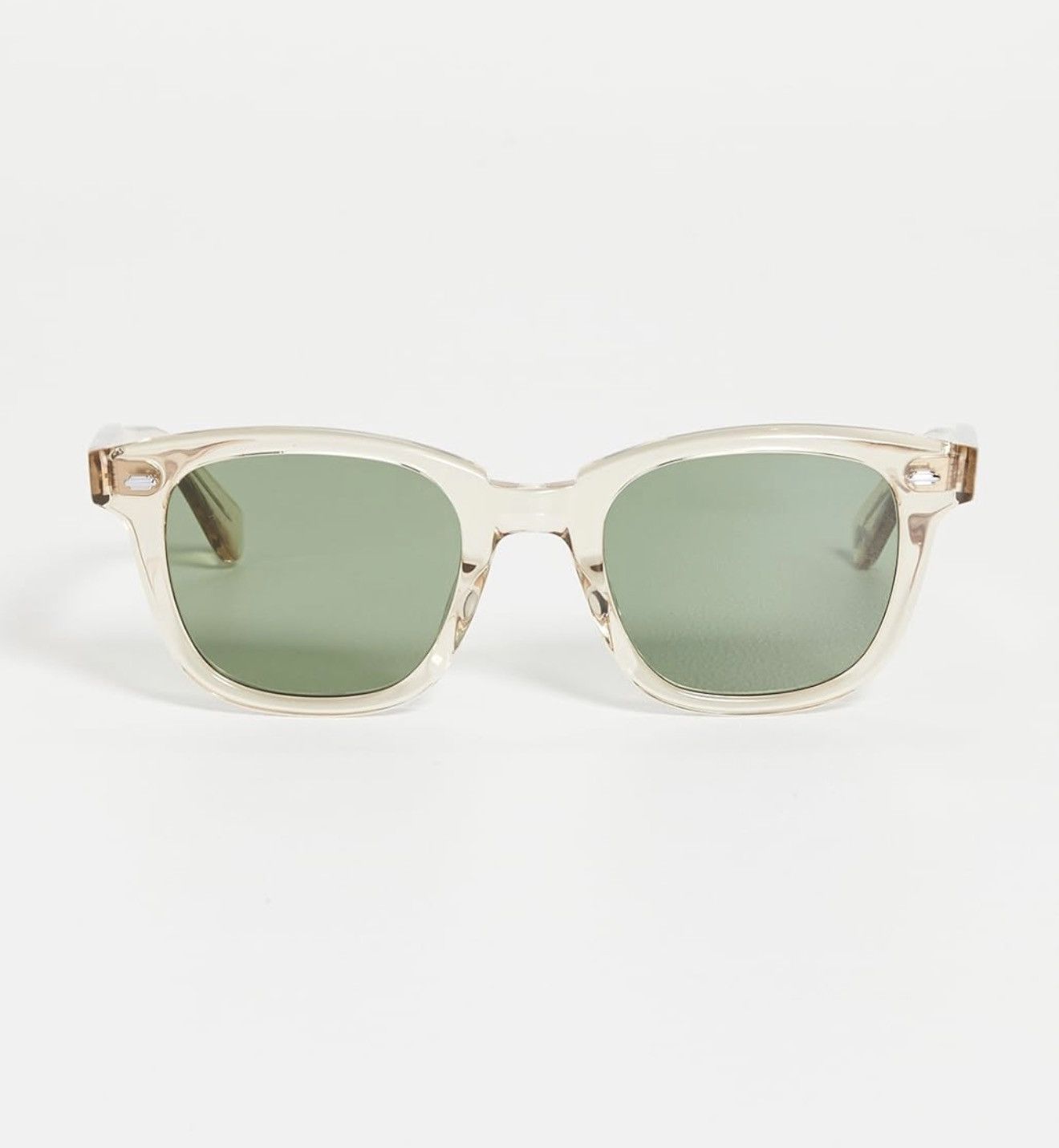 Garrett Leight Brand New 🇺🇸 GLCO Calabar Champagne / Smoke Green Sunglasses Size ONE SIZE - 2 Thumbnail