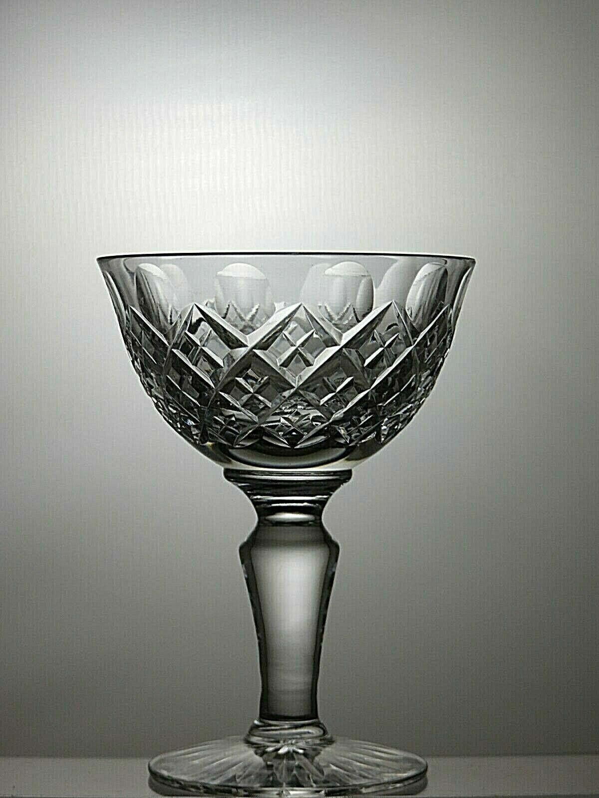 The Unbranded Brand Crystal Cut Glass Set of 3 Champagne Coupe Tall Sherbet Size ONE SIZE - 6 Thumbnail