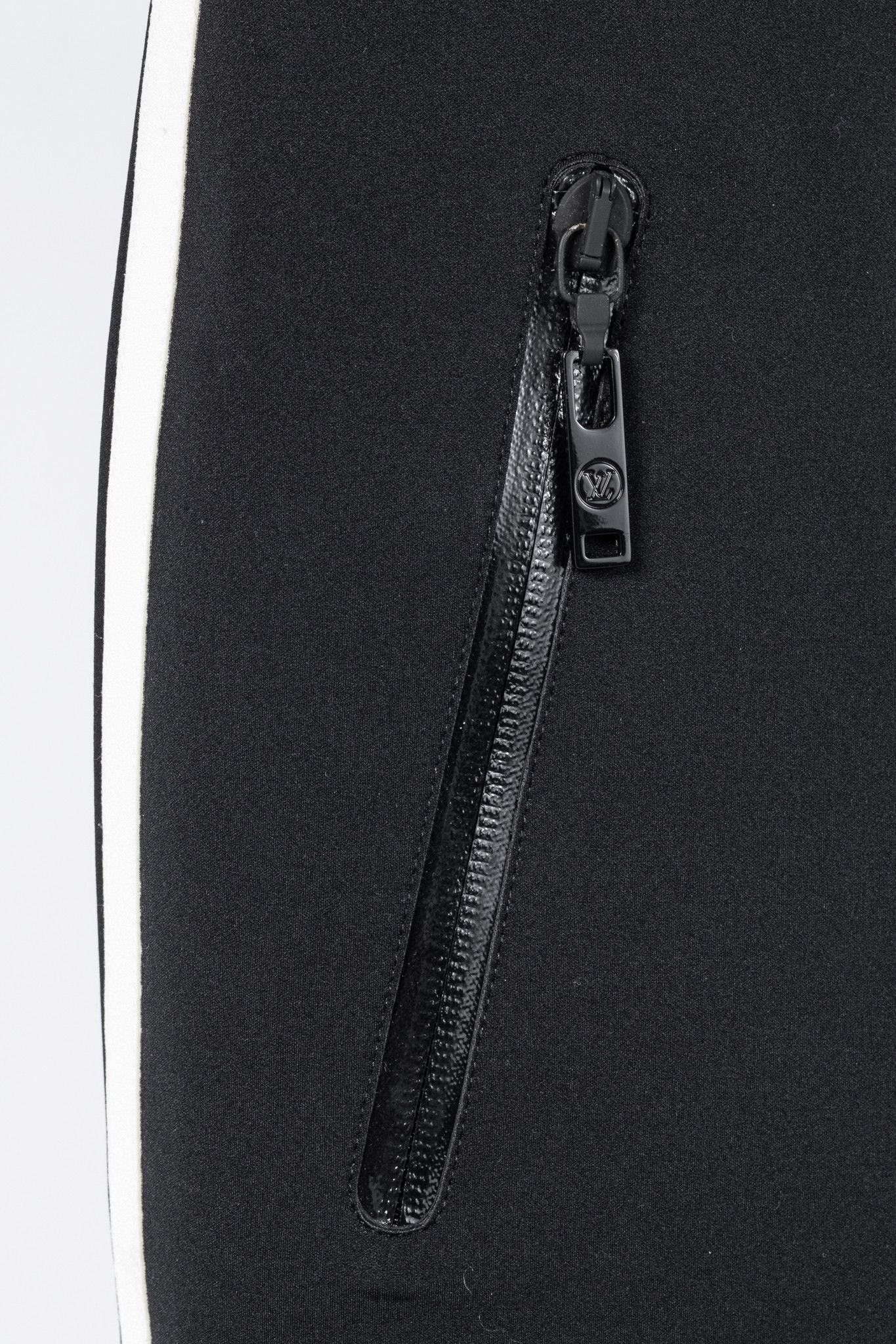 Louis Vuitton Louis Vuitton Black Stretch Piped Flared Pants Size 26" / US 2 / IT 38 - 8 Thumbnail