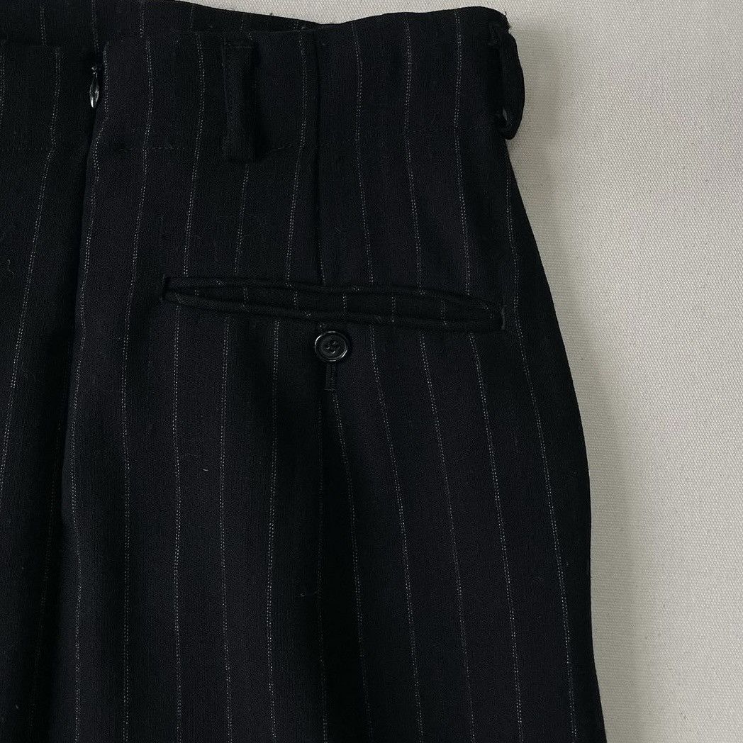 Japanese Brand × Yohji Yamamoto 1980s Workshop By Yohji Yamomato Wool Stripes Skirt Size 28" / US 6 / IT 42 - 6 Thumbnail