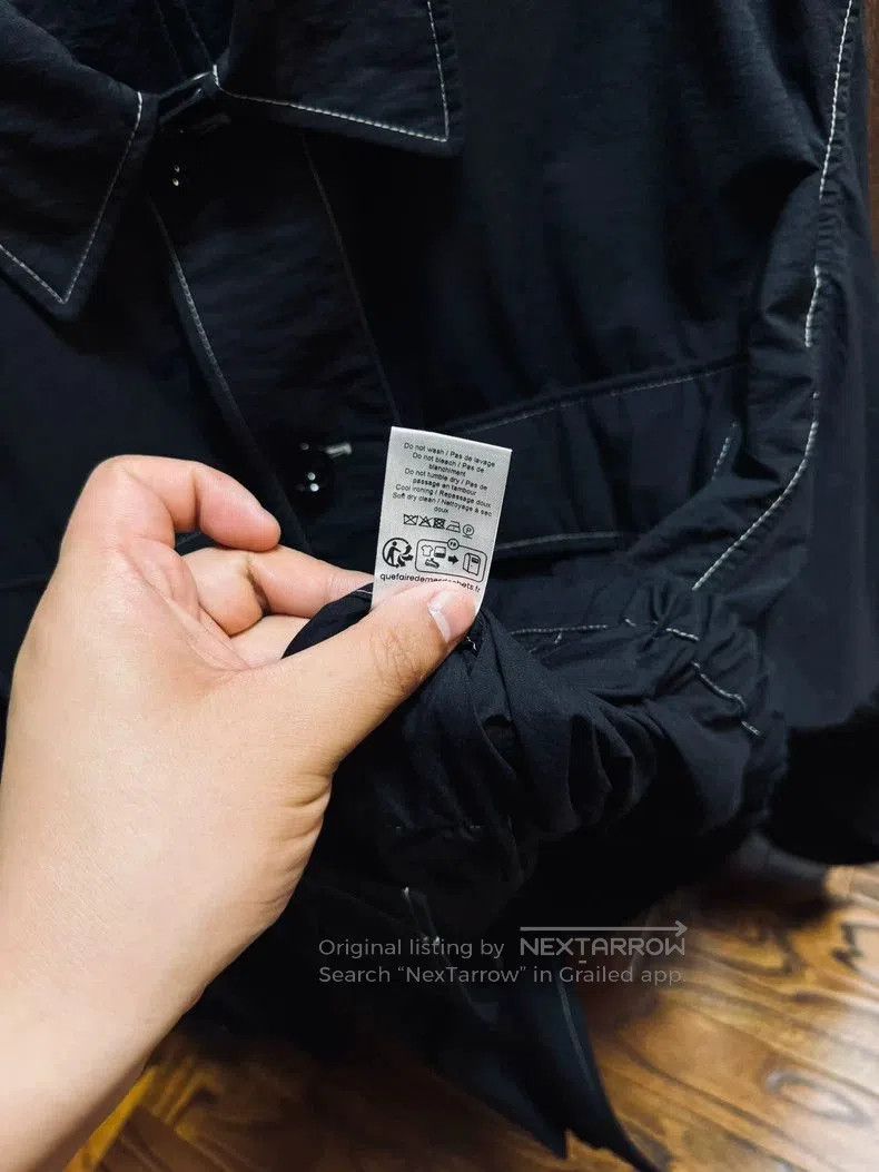 Lemaire Lemaire Men's Black Lightweight Jacket. Size US M / EU 48-50 / 2 - 6 Thumbnail