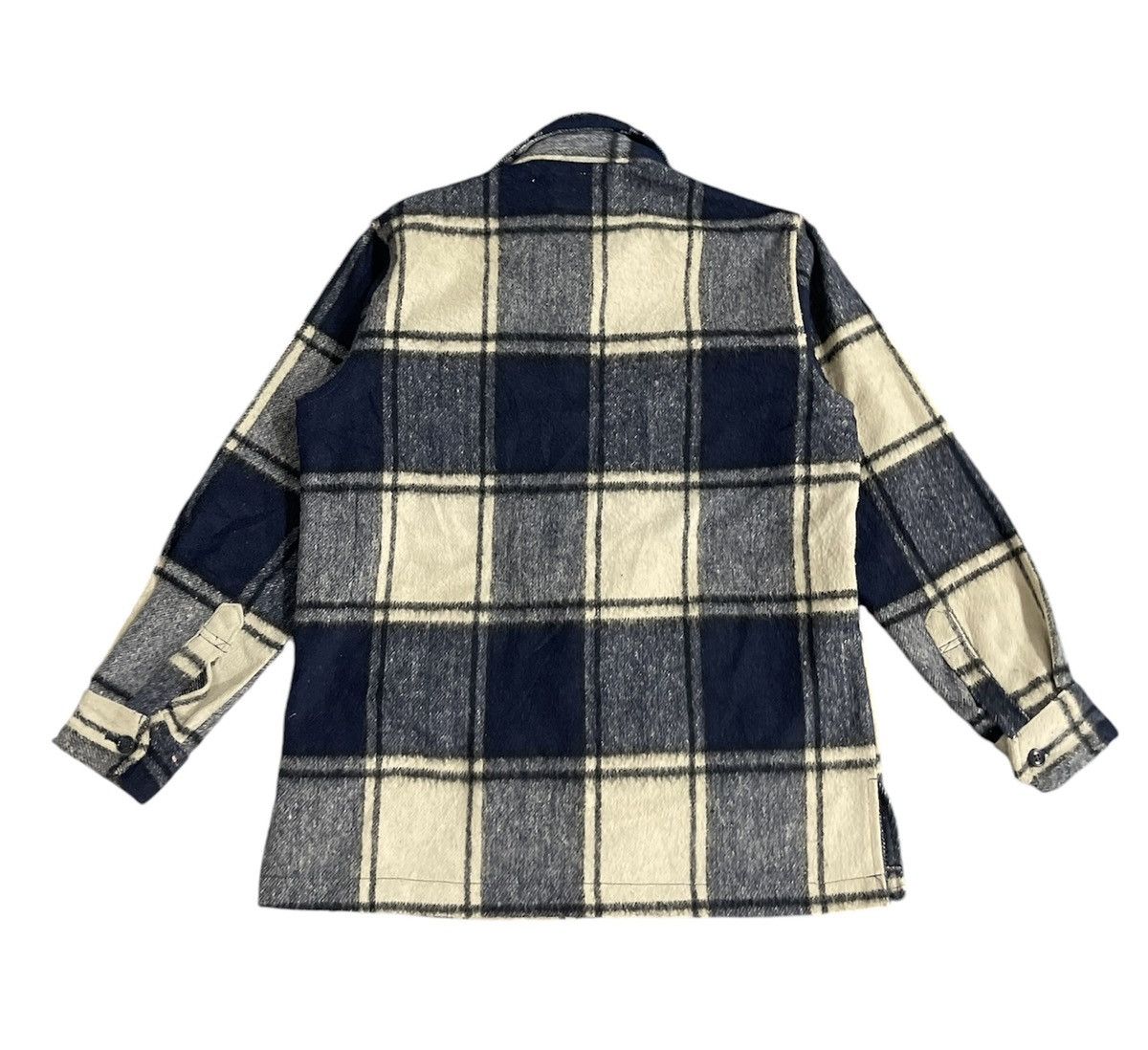 Vintage Vintage Bobson Button Plaid Wool Jacket Size US M / EU 48-50 / 2 - 2 Thumbnail