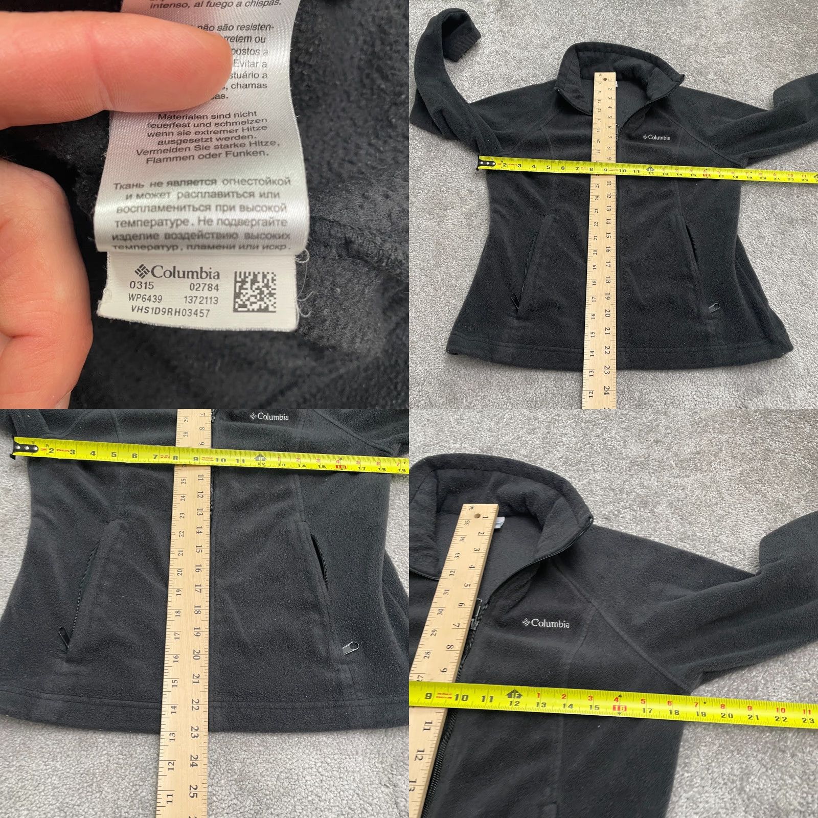 Vintage Columbia Benton Springs Fleece Jacket Womens PM Black Full Zip Outdoor Hiking Size M / US 6-8 / IT 42-44 - 8 Thumbnail