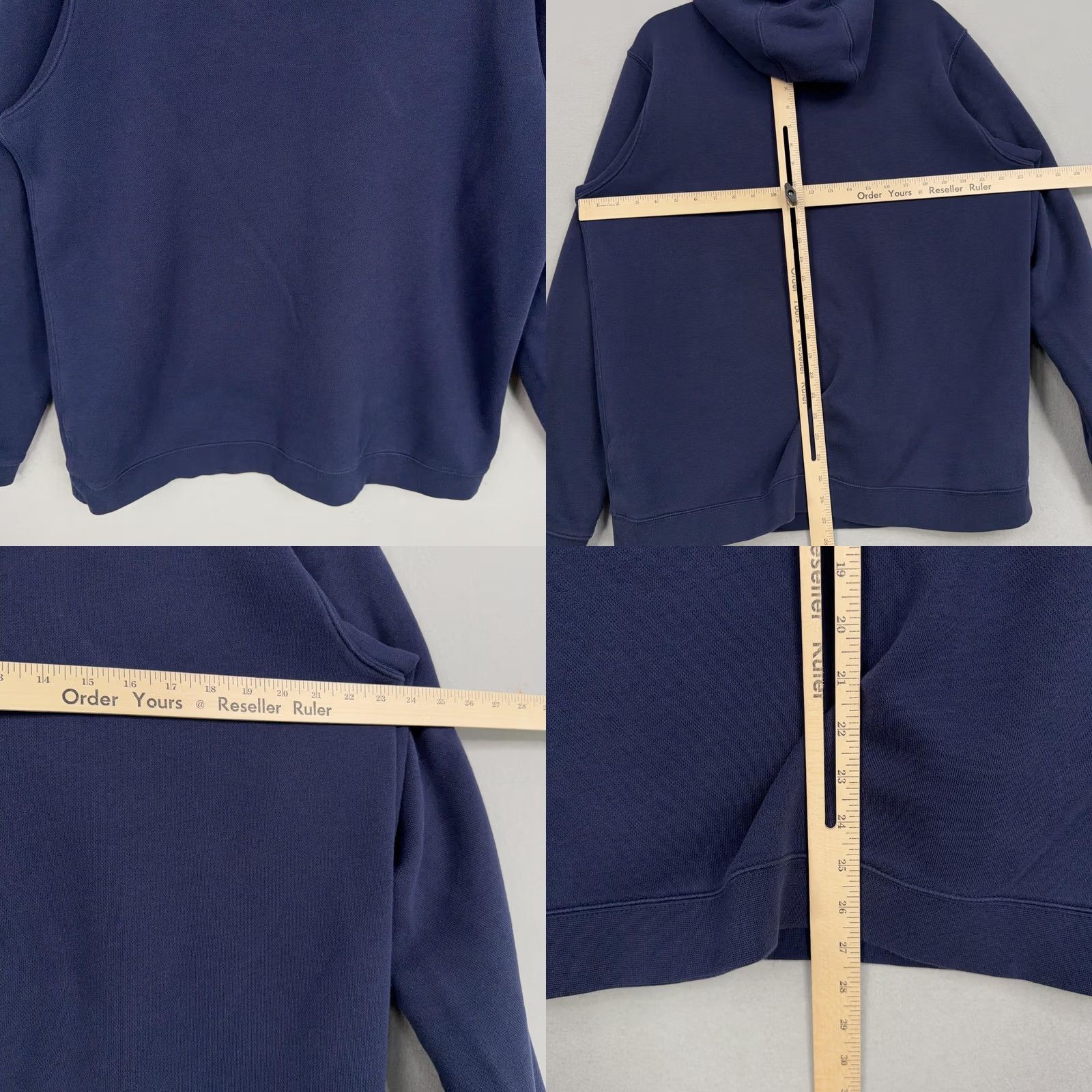 Nike Nike NBA NYC Hoodie Mens Large Navy Blue Fleece Pullover Basketball Club Swoosh Logo Pouch Pocket Size US L / EU 52-54 / 3 - 8 Thumbnail