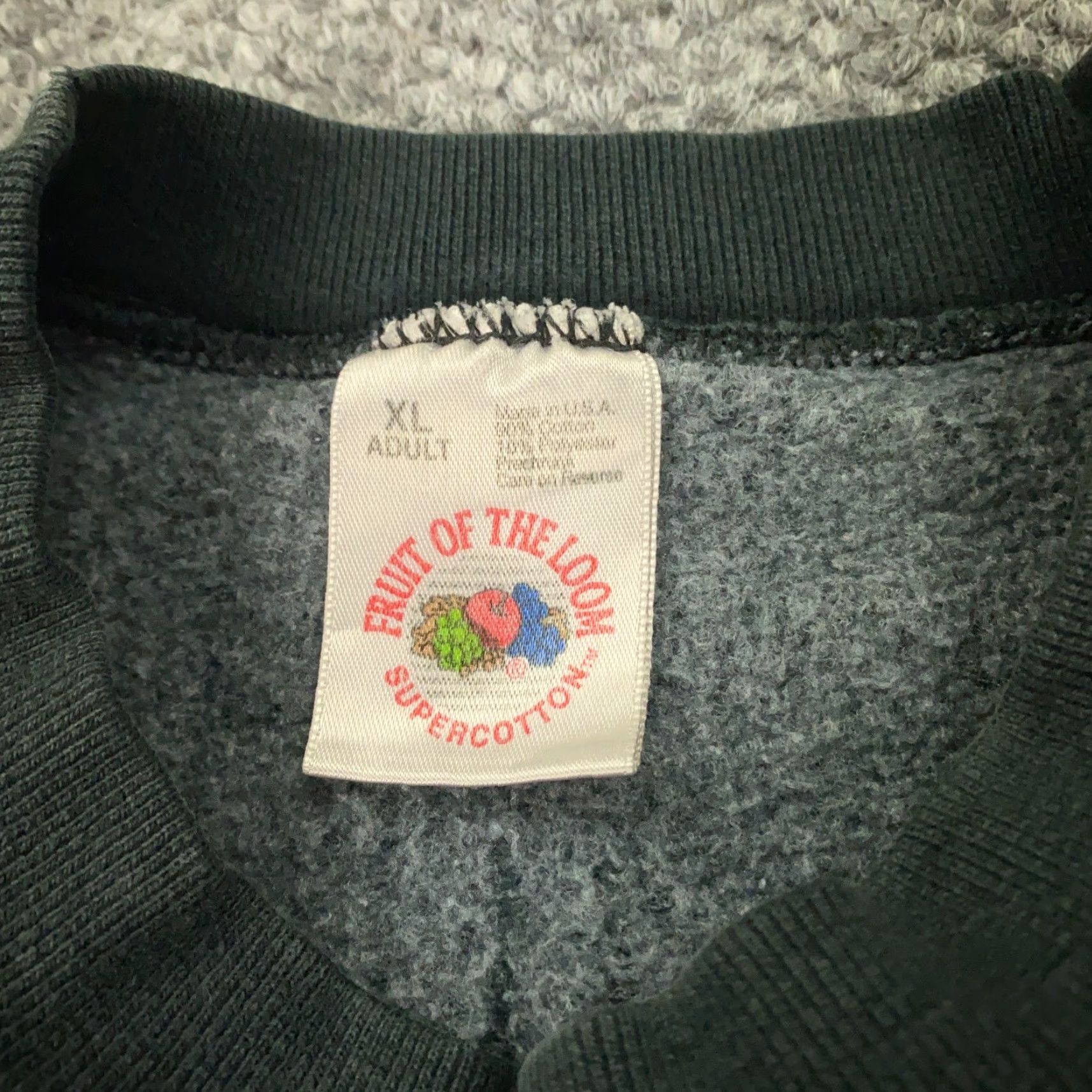 Fruit Of The Loom VINTAGE Pittsburgh WDVE Radio Logo Sweatshirt Men XL Black Fleece Pullover Size US XL / EU 56 / 4 - 3 Thumbnail