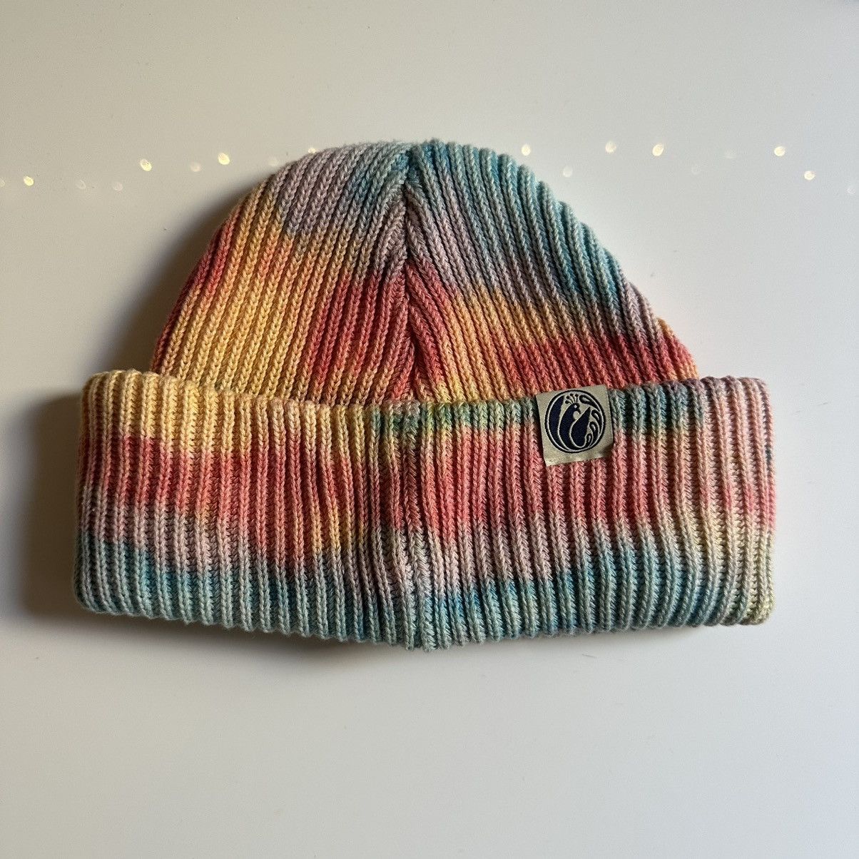 Other Rainbow hand-dyed knit beanie Size ONE SIZE - 4 Thumbnail