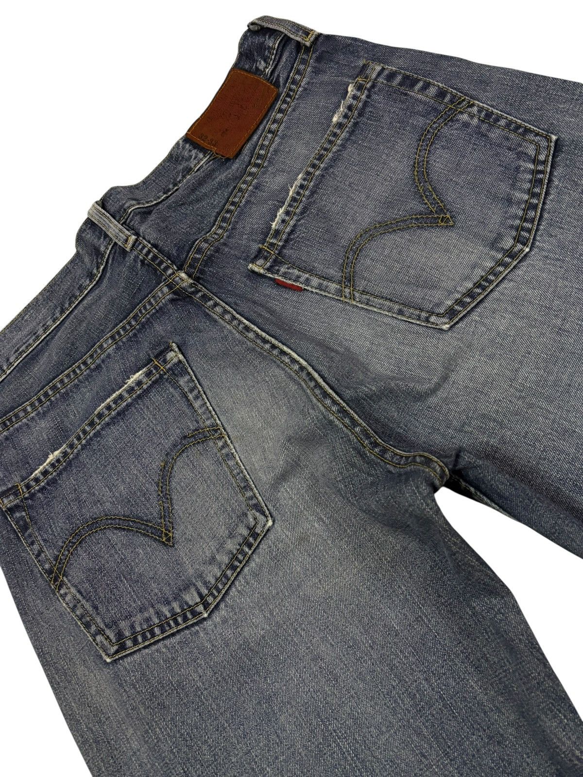 Levi's Vtg 90s Levis 503 Distressed Jeans Size US 32 / EU 48 - 5 Thumbnail