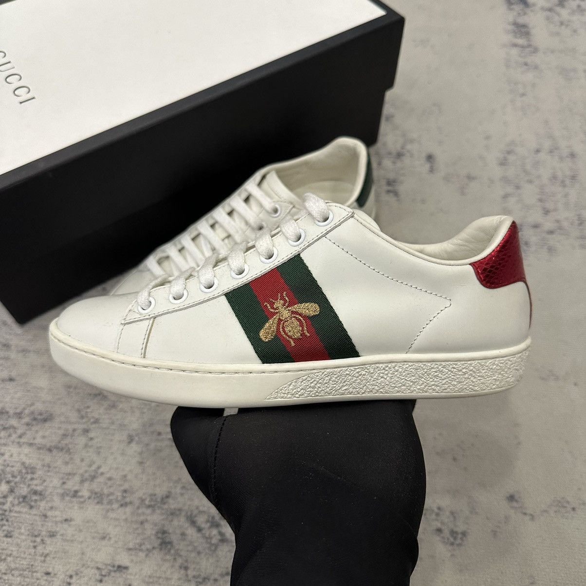 Gucci Gucci Ace Bee Size US 4.5 / IT 34.5 - 2 Thumbnail