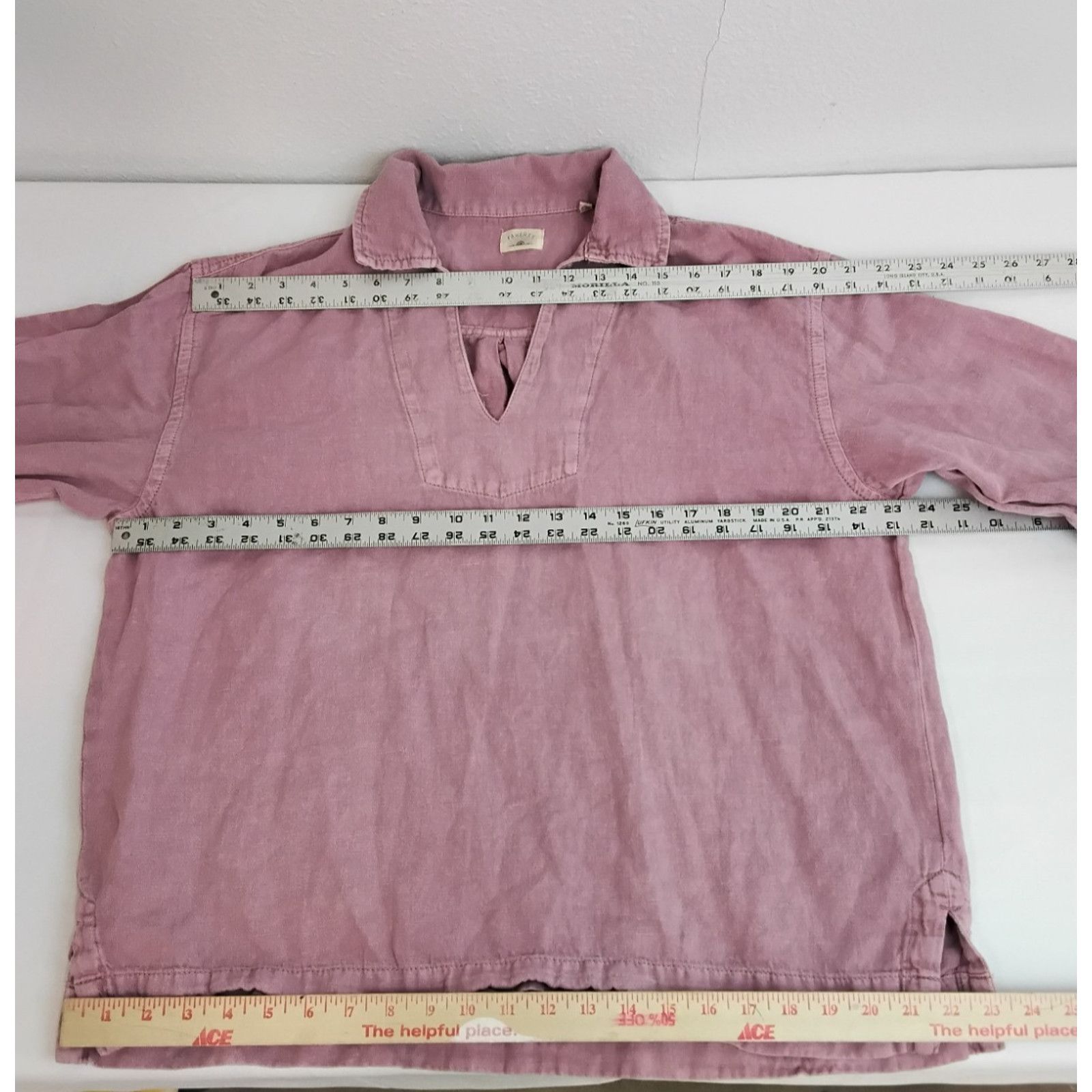 Faherty Faherty Top Women's M Pink Long Sleeve Organic Cotton Blend Size M / US 6-8 / IT 42-44 - 6 Thumbnail