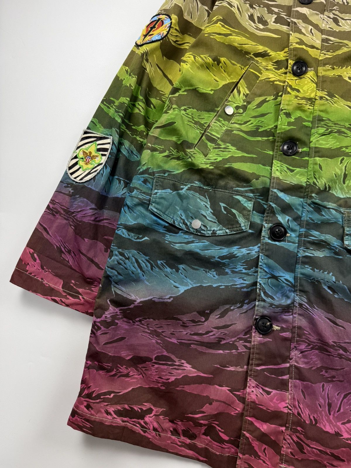 Amiri Amiri Oversized Ombre Tiger Long Parka Size US XL / EU 56 / 4 - 3 Thumbnail