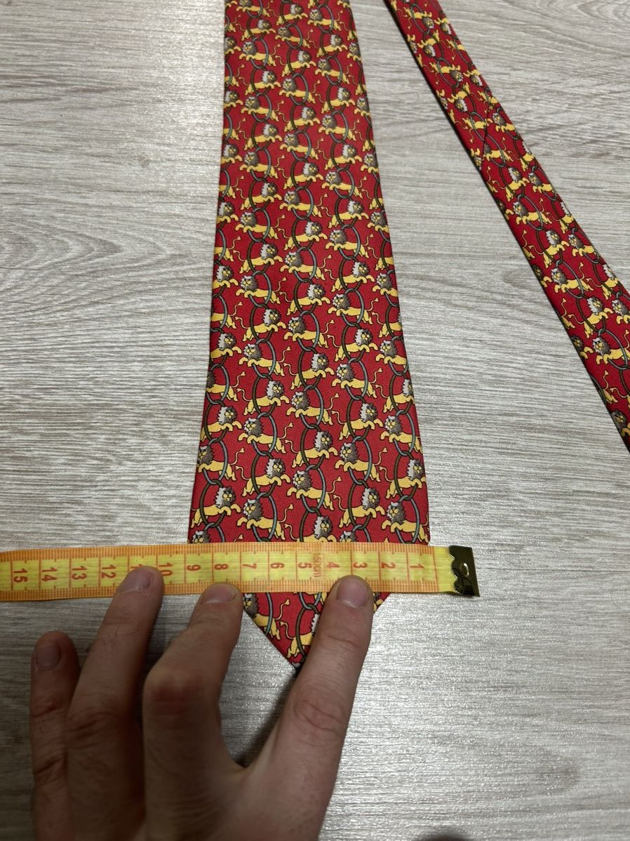 Hermes Hermes Tie Silk Tiger Animal France Size ONE SIZE - 10 Thumbnail