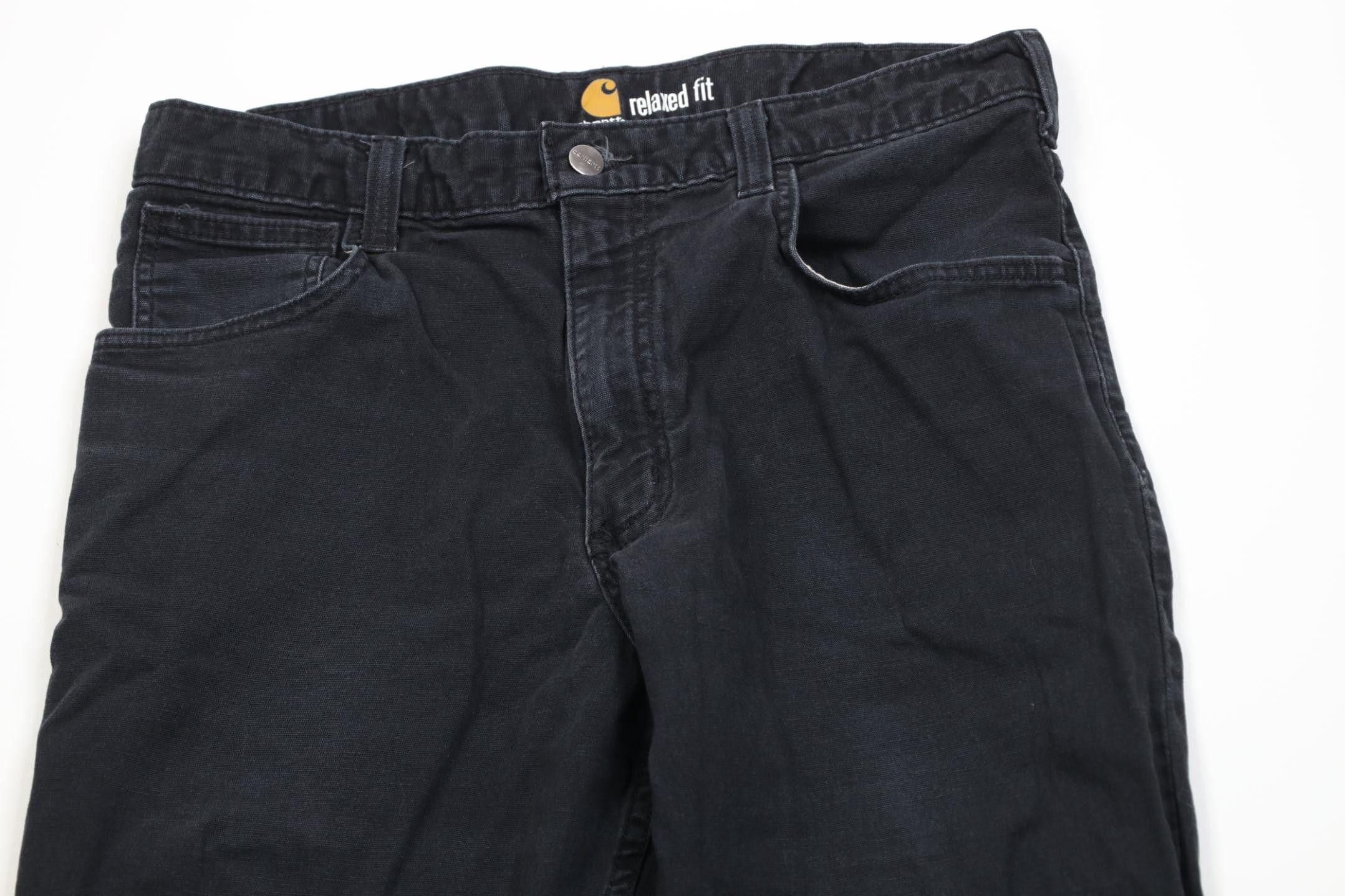 Carhartt Vintage Y2K Carhartt Relaxed Fit Stretch Canvas Pants Black Size US 33 - 2 Thumbnail