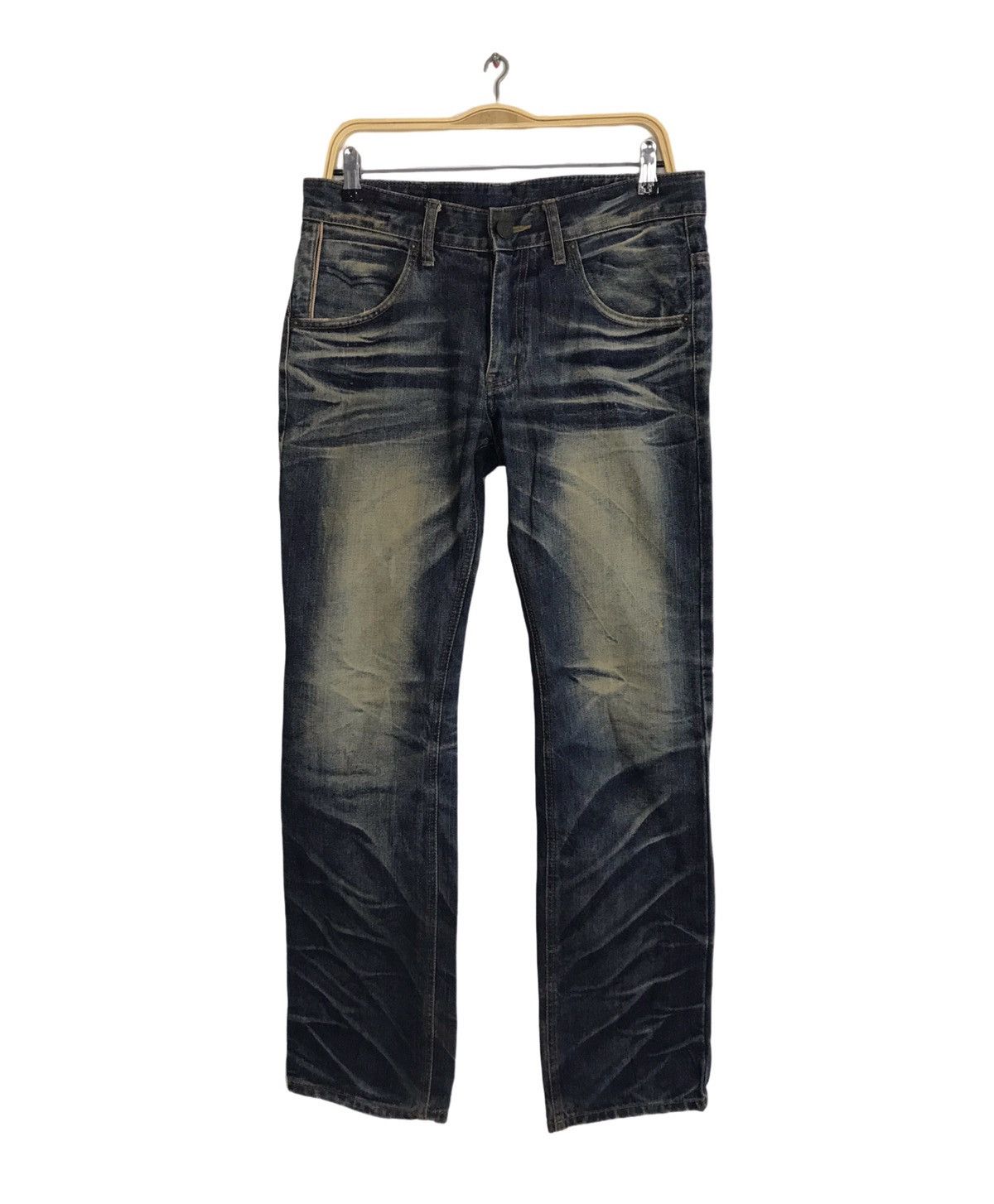 Japanese Brand Dpsr Denim People Republic Whisker Indigo Denim Jean Size US 33 - 1 Thumbnail