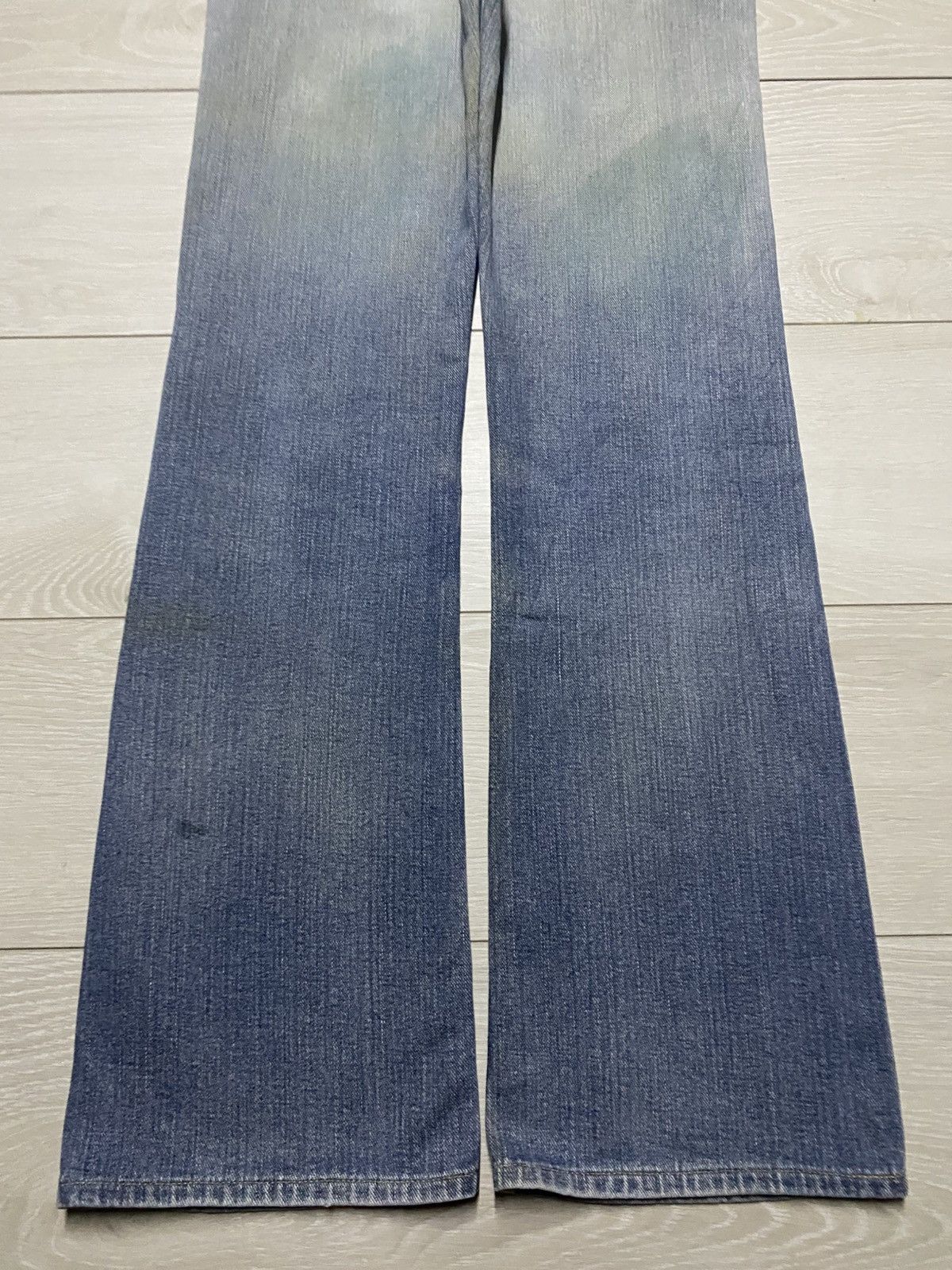 Lee Vintage Lee Rider Faded Wash Distressed Flare Bootcut Jeans Size US 29 - 6 Thumbnail