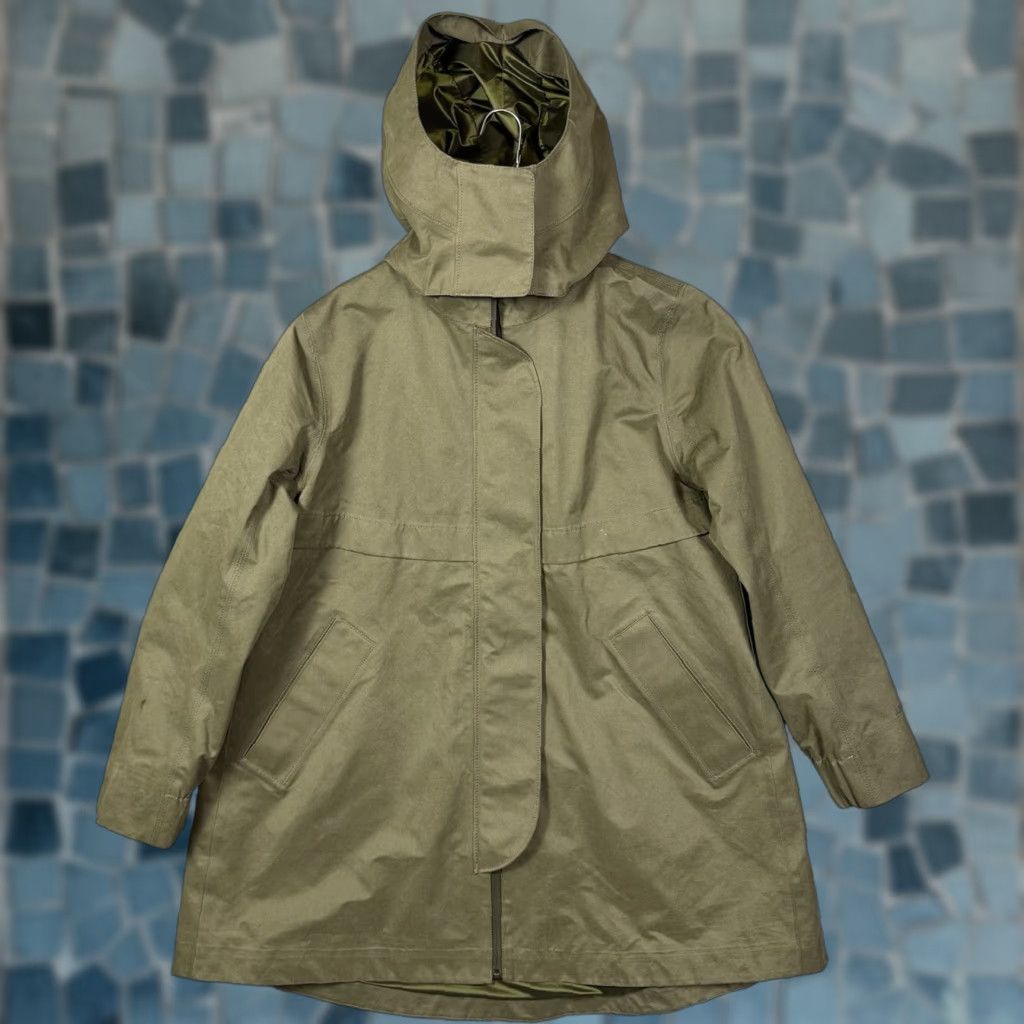 Lululemon Lululemon Rain Shaker Trench Jacket Womens 6 Full Zip Hooded Waterproof Softshell Green Long Sleeve Size M / US 6-8 / IT 42-44 - 1 Thumbnail