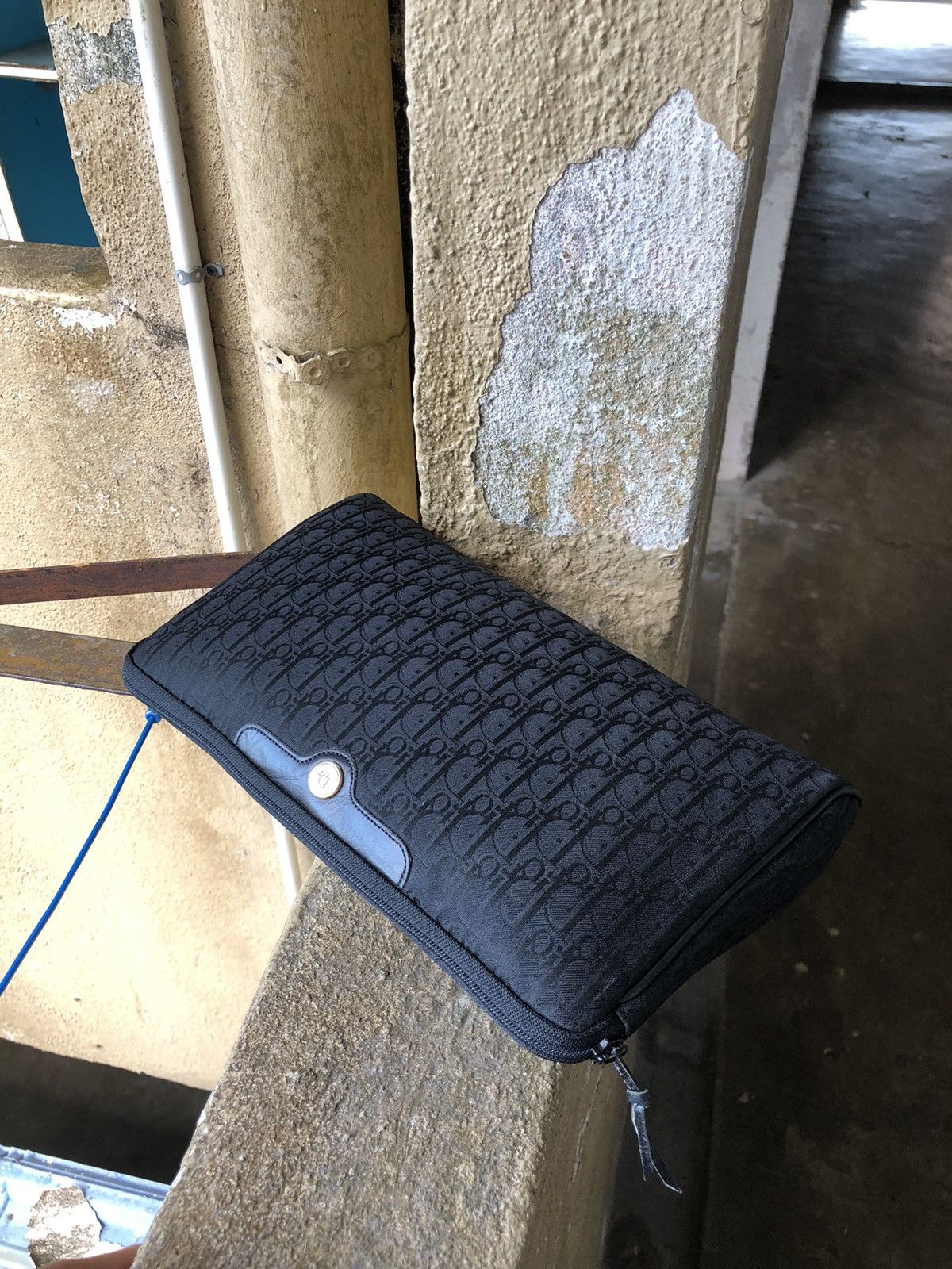 Christian Dior Monsieur Vintage Christian Dior Monogram Clutch Bag Black Size ONE SIZE - 4 Thumbnail
