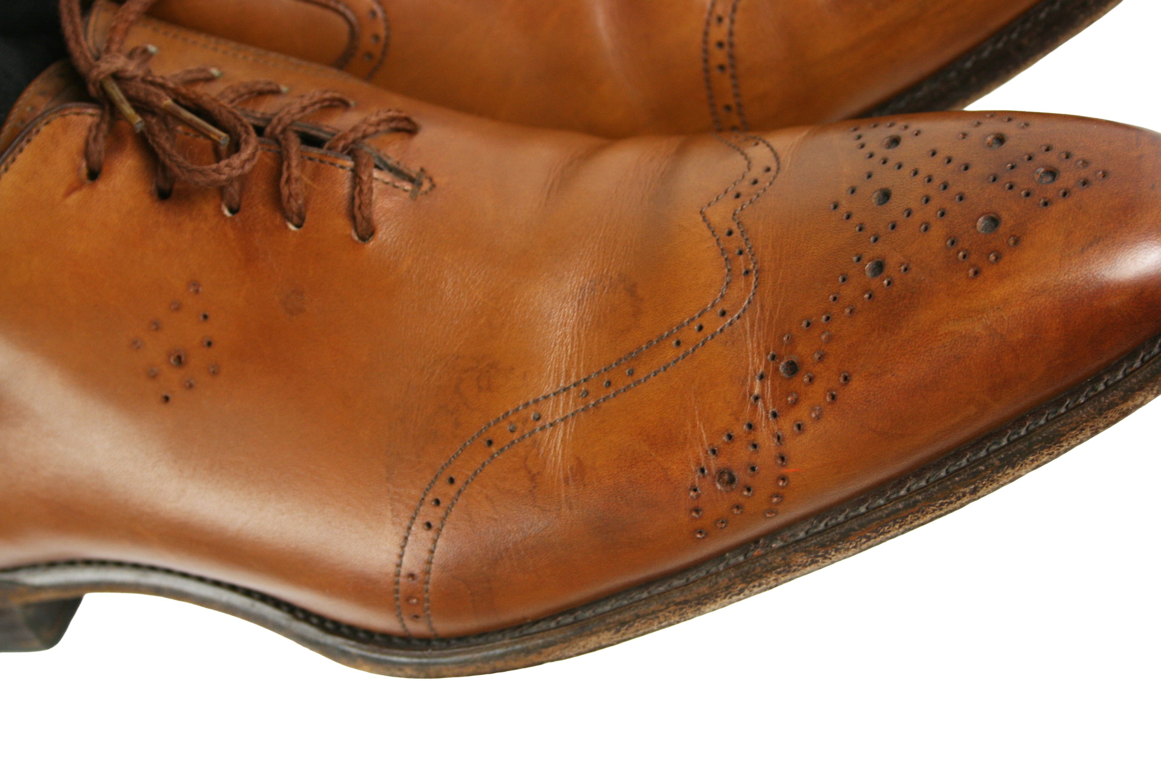 Carlos Santos Santiago Perforated Oxford Shoes Size US 12 / EU 45 - 6 Thumbnail