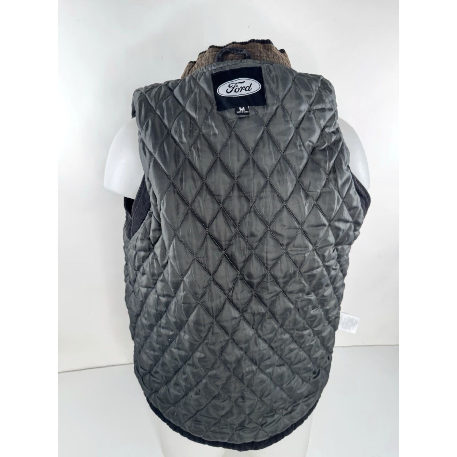 Ford FORD F-150 Canvas Vest Mens M Zip Heavy Duty Gray Cotton Canvas Pocket Ford F-150 Vest M Mens Zip Size US M / EU 48-50 / 2 - 5 Thumbnail