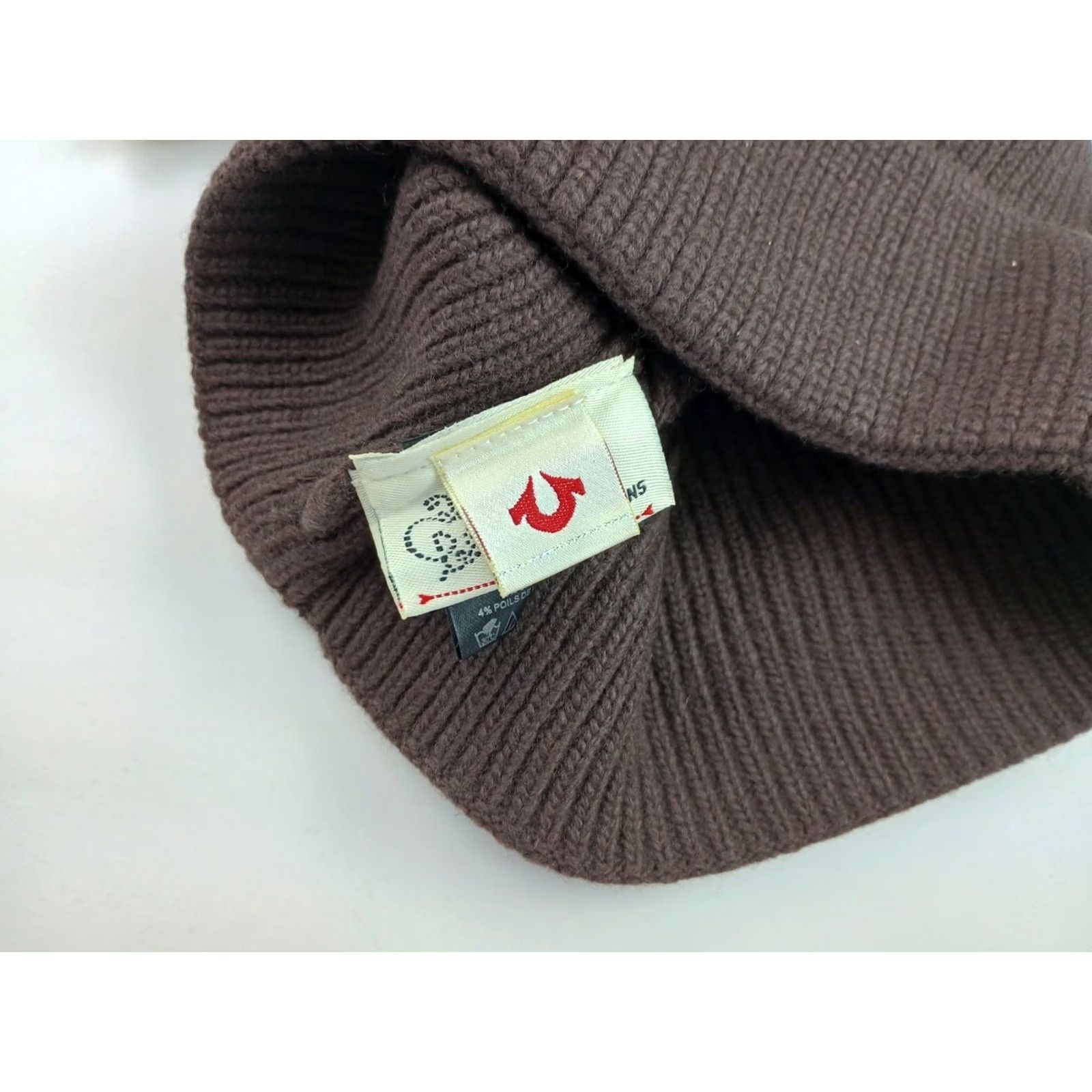 True Religion TRUE RELIGION Beanie Hat Knit Winter Dark Brown Men One Size Brown Knit Winter Beanie Men TRUE RELIGION 90s style (if applicable) Size ONE SIZE - 3 Thumbnail