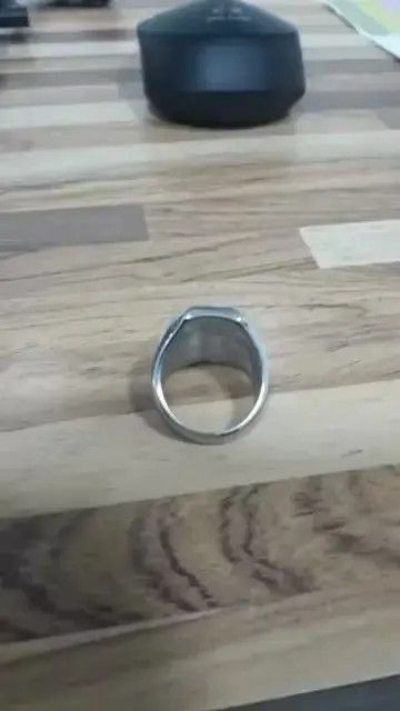 Japanese Brand Stainless Steel Men's Ring Fashion Biker Band Ring Size ONE SIZE - 3 Thumbnail