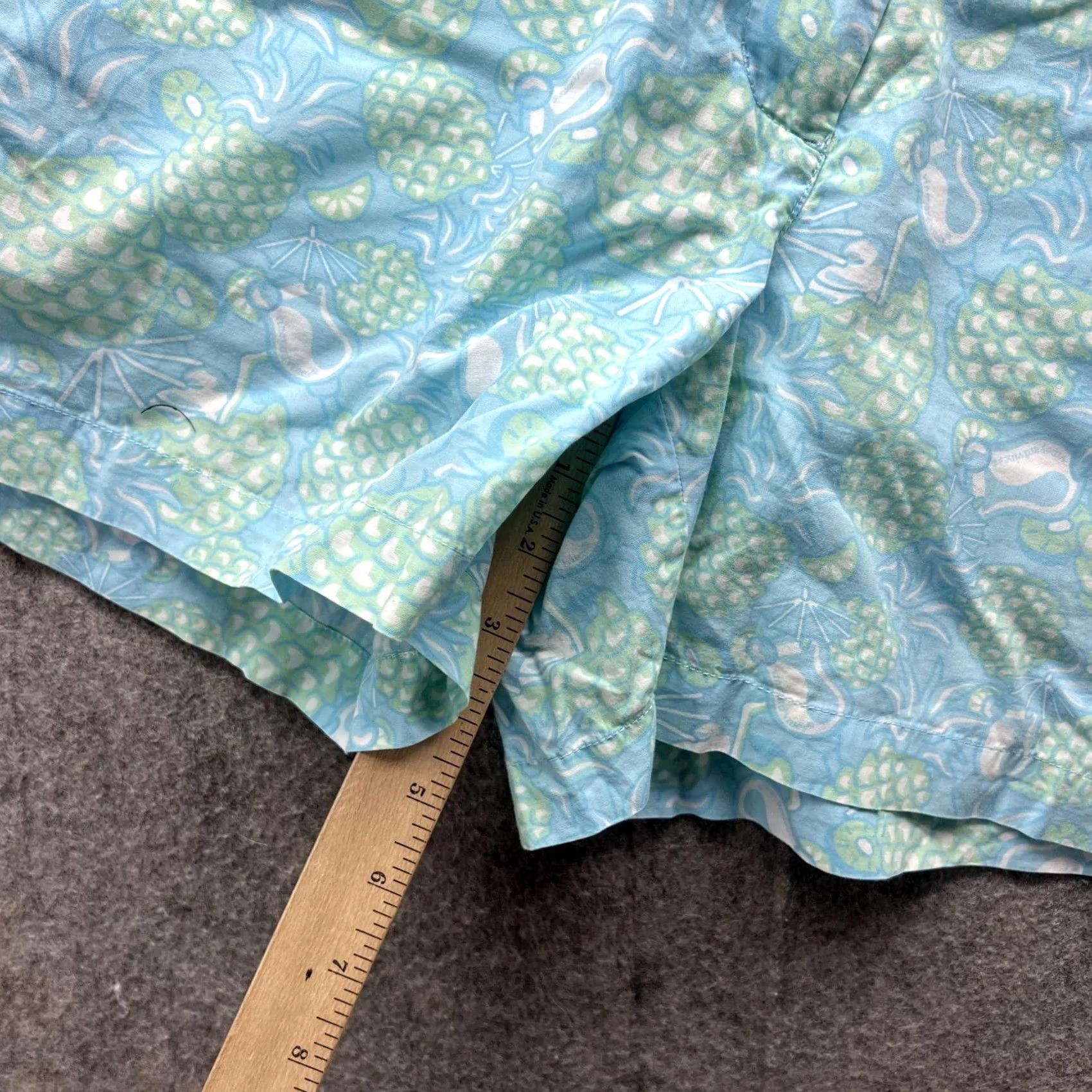 Vineyard Vines Vineyard Vines Shorts Women 4 Ladies Blue Chino Flat Front Casual Pineapple Size 27" / US 4 / IT 40 - 4 Thumbnail