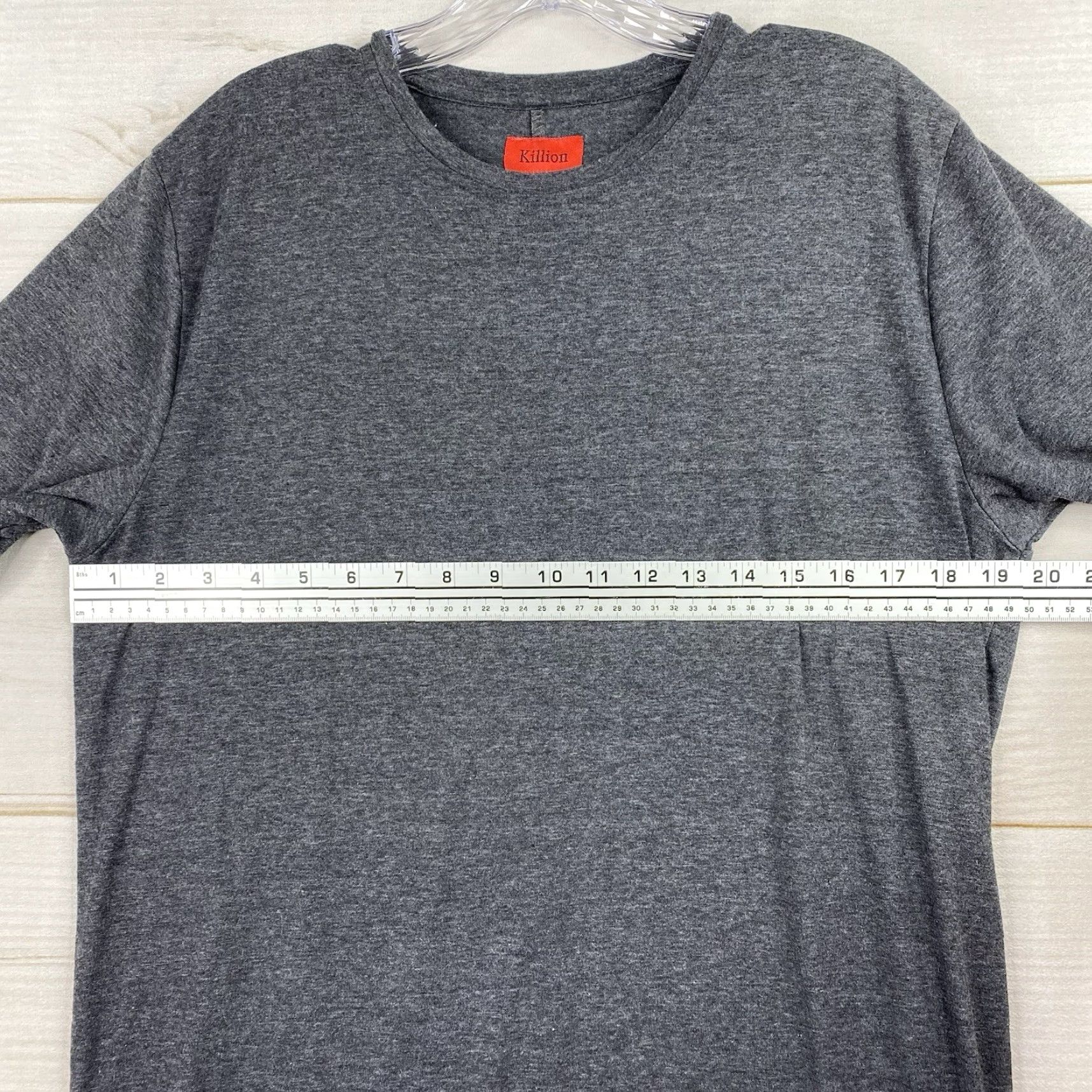 Vintage Killion Mens T Shirt M Gray Short Sleeve Crew Neck Classic Minimalist Cotton Size US M / EU 48-50 / 2 - 6 Thumbnail