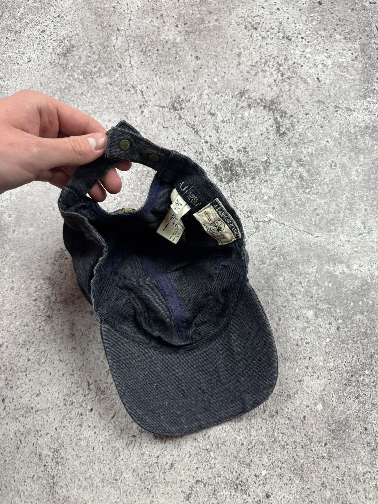 Armani Vintage Armani Jeans Hats Luxury Cap Y2K Japanese Brand 90s Size ONE SIZE - 5 Thumbnail
