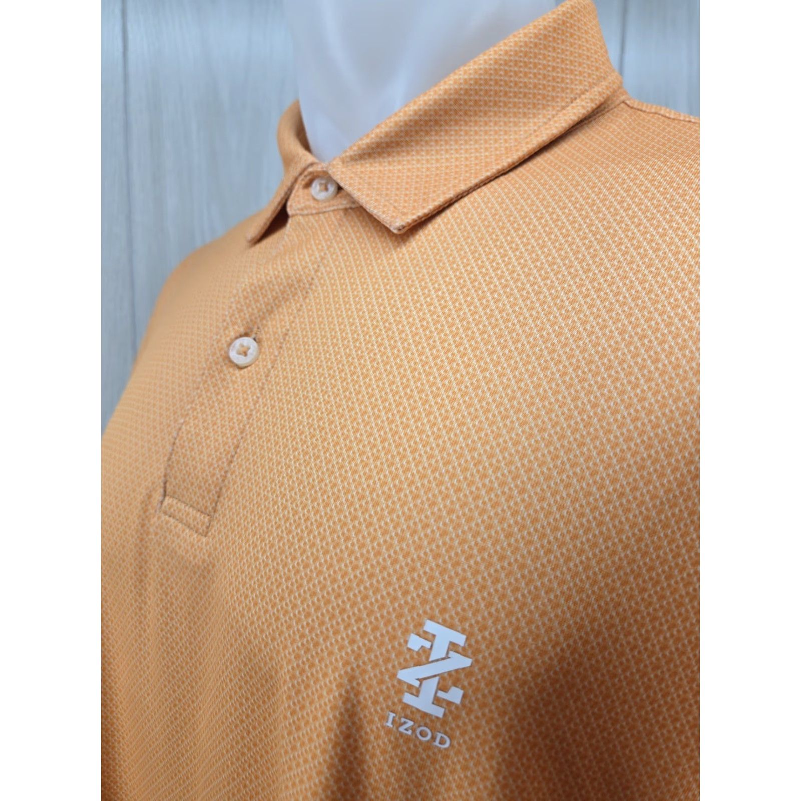 Izod VINTAGE: No IZOD Golf Polo Shirt Mens XL Orange Short Sleeve Polyester Size US XL / EU 56 / 4 - 5 Thumbnail