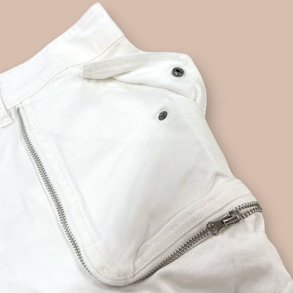 If Six Was Nine Atsuro Tayama White Cinched Pants Size US 38 / EU 54 - 6 Thumbnail