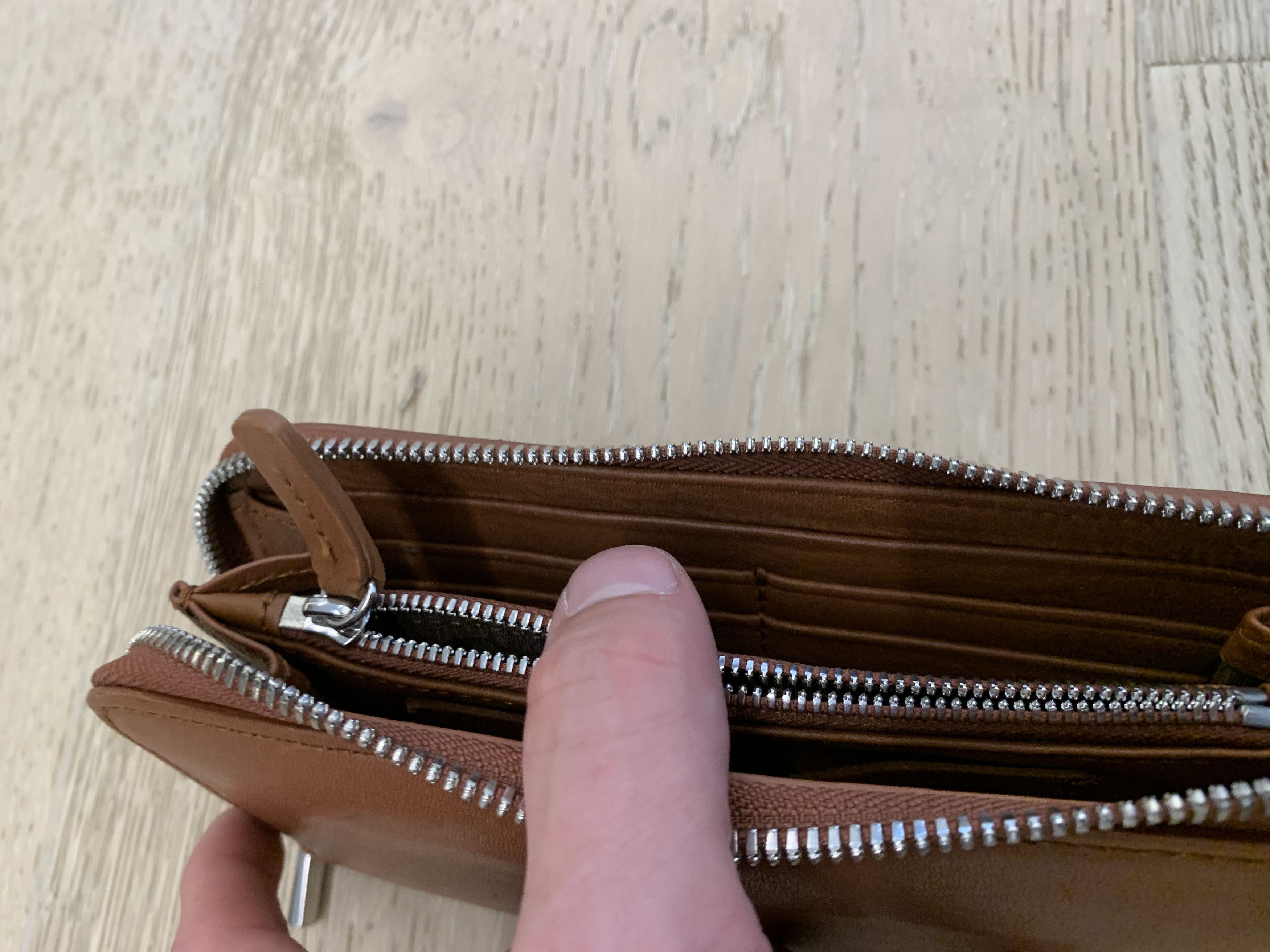 Shinola Shinola light brown wallet Detroit zip Size ONE SIZE - 4 Thumbnail