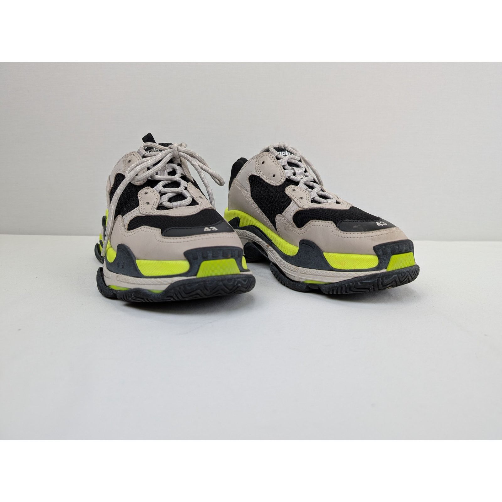 Balenciaga o1rshd1 Runner Sneakers in Grey/Yellow Fluo Size US 10 / EU 43 - 6 Thumbnail