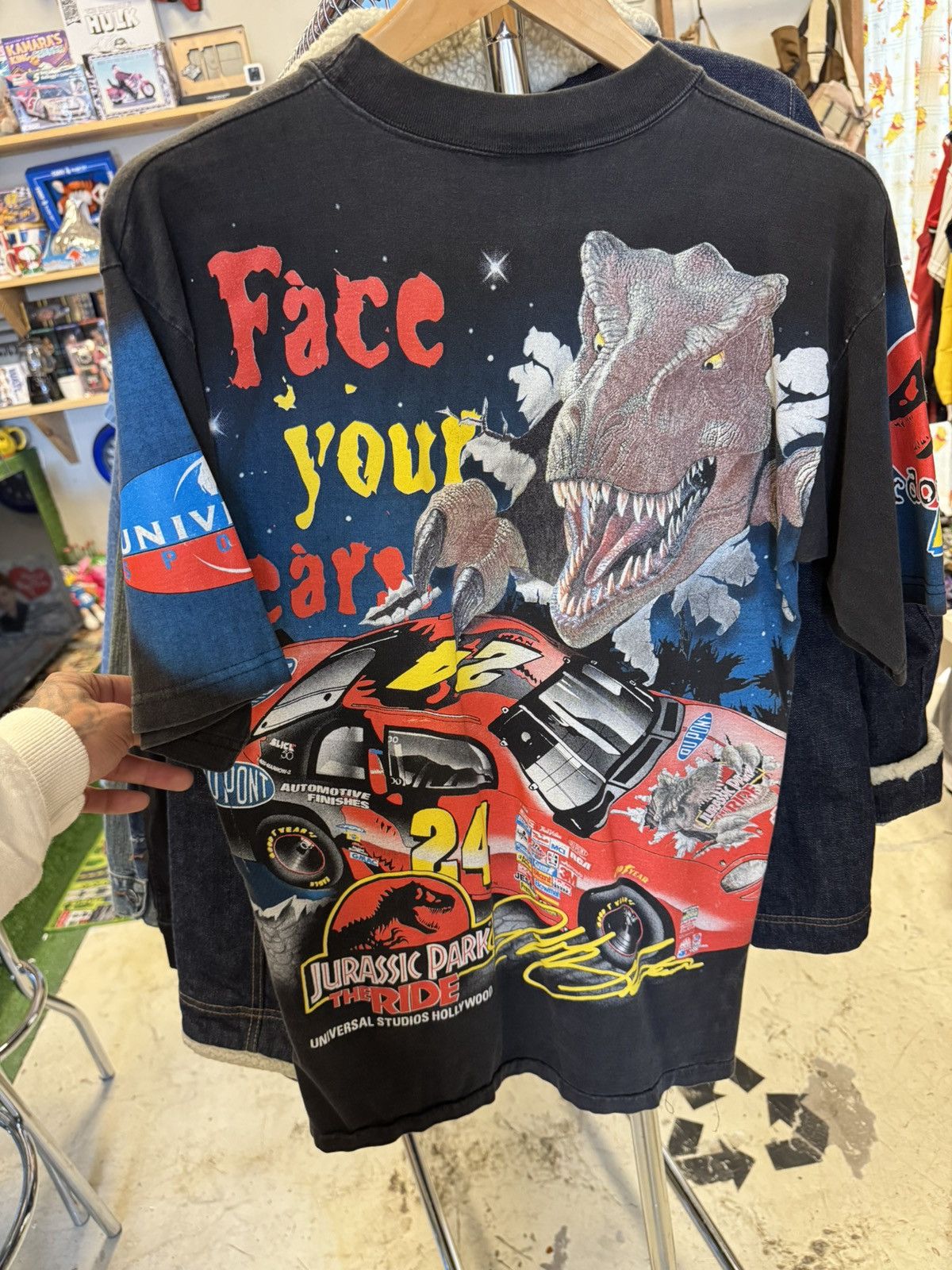 NASCAR Vintage NASCAR "Jurassic Park" AOP Size US M / EU 48-50 / 2 - 4 Thumbnail