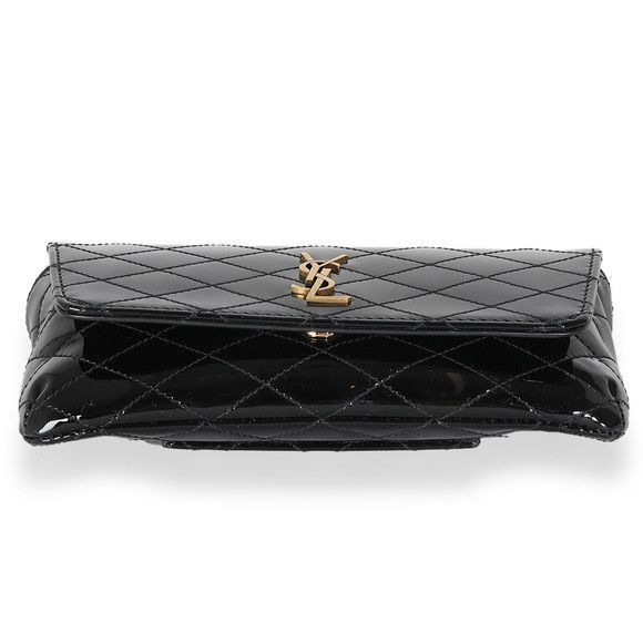 Saint Laurent Paris o1s1wg110125 Size: OS / 754051 Gaby Chain Phone Holder Black Size ONE SIZE - 4 Thumbnail