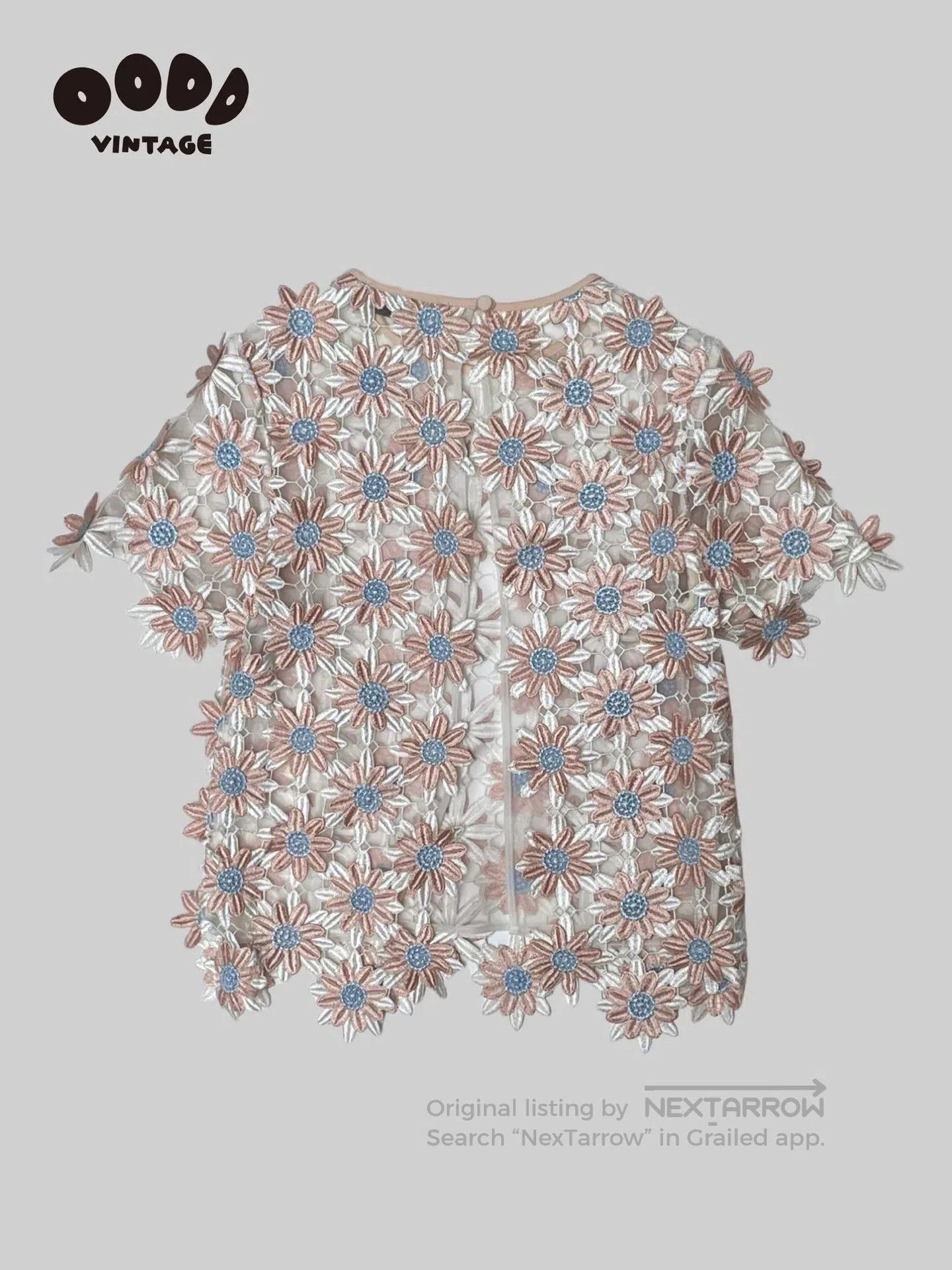 Self-Portrait Self-Portrait Floral Embroidered Top. Size S / US 4 / IT 40 - 2 Thumbnail