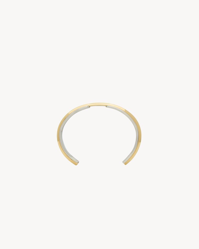 Saint Laurent Paris o1s1wg110126 812936 Size: OS / Double Bridge Cuff Bracelet Size ONE SIZE - 2 Thumbnail
