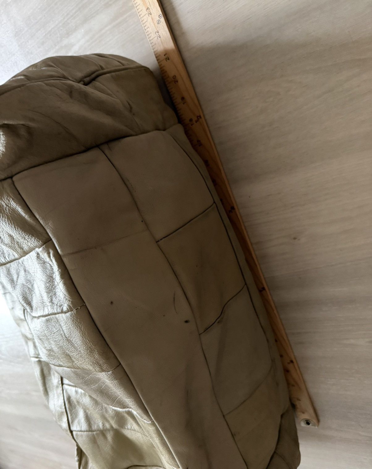 Vintage Vtg 70s 80s Geuine Leather Patchwork Duffle Bag Gym Travel Size ONE SIZE - 5 Thumbnail