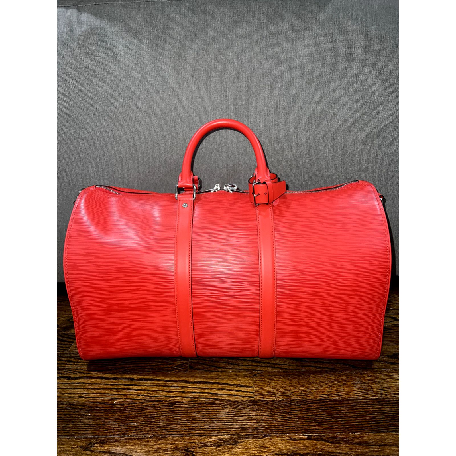 Louis Vuitton Louis Vuitton Keepall Bandouliere Leather Weekend Travel Bag Size ONE SIZE - 7 Thumbnail