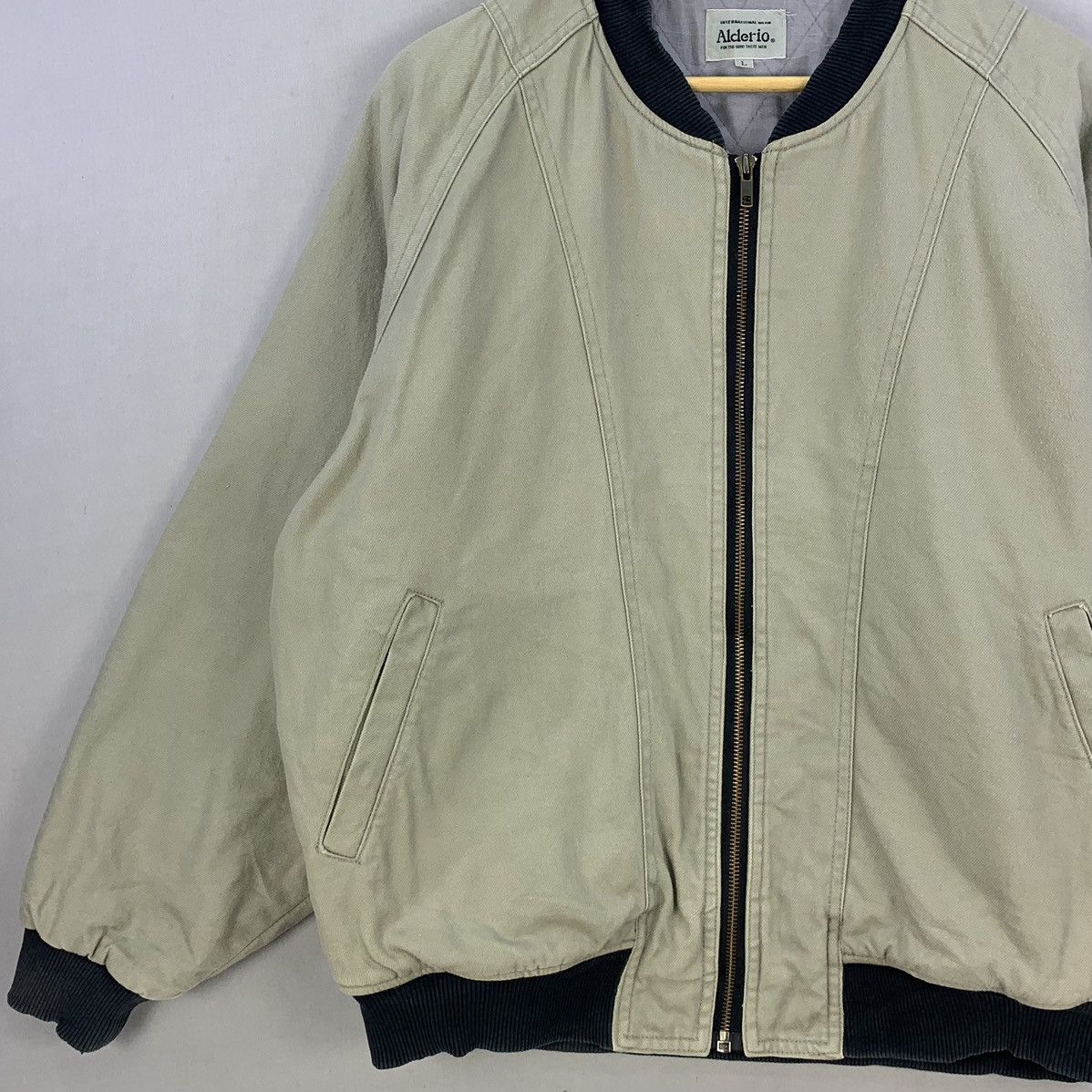 Japanese Brand Vintage 90s Japan Made Bomber Jacket Workwear Style Size US XL / EU 56 / 4 - 4 Thumbnail