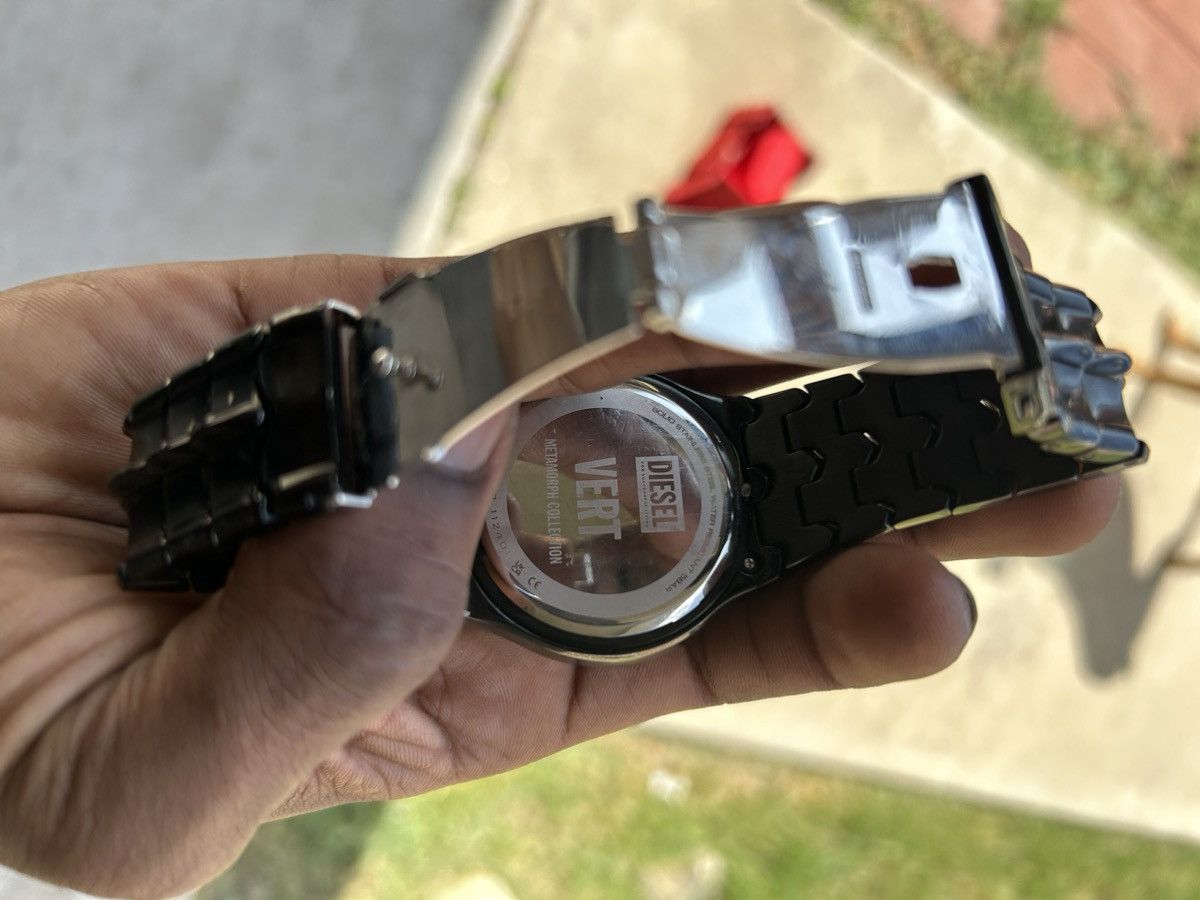Diesel Diesel Vert Three-Hand Date Black Stainless Steel Watch Size 28 - 6 Thumbnail