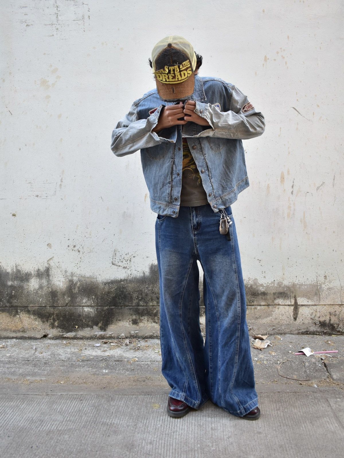 Vintage Vintage Chevignon Denim Jacket Distressed Grunge Size US M / EU 48-50 / 2 - 12 Thumbnail