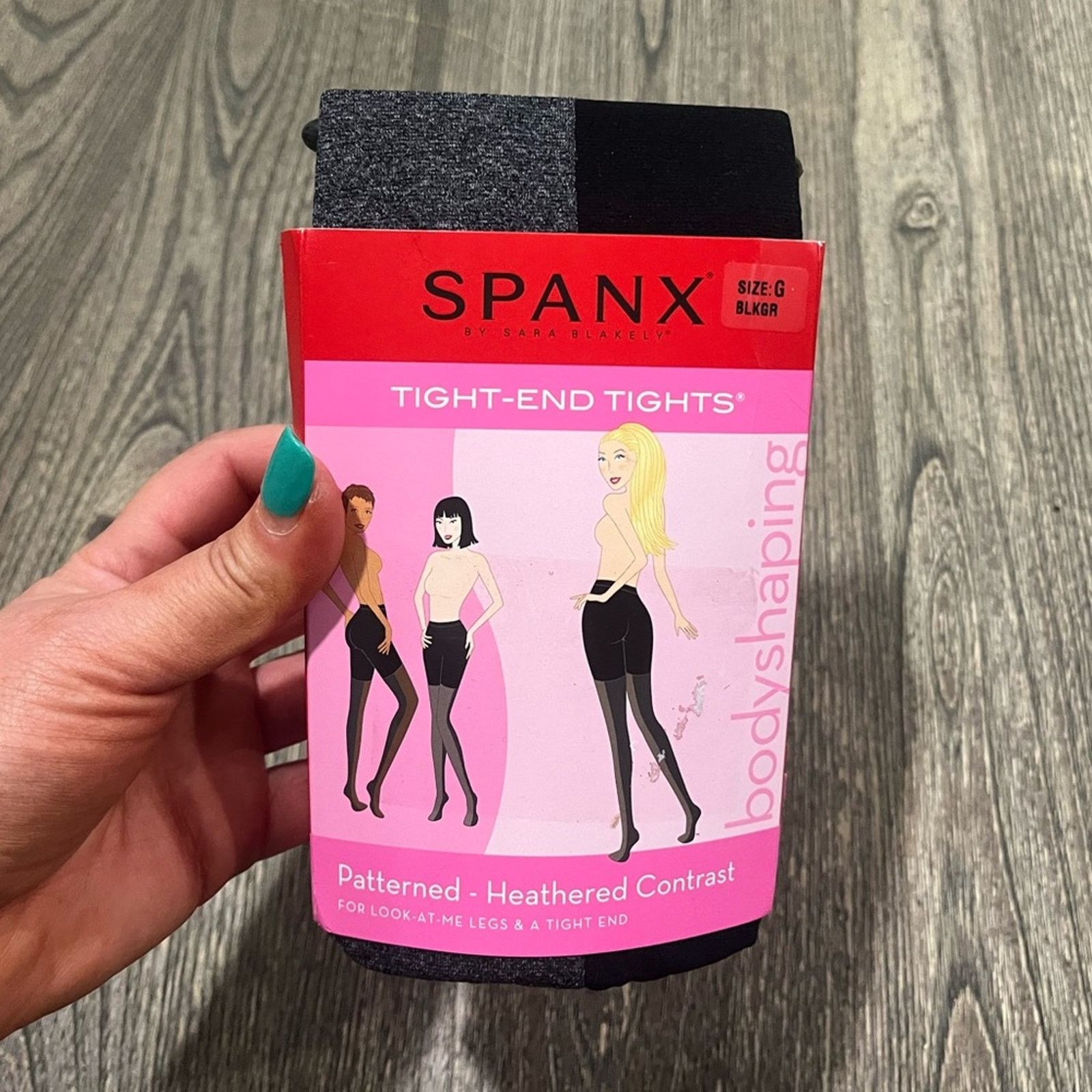 Spanx NWT Spanx Patterned Tight-End Tights Metallic Gray Size Q Size ONE SIZE - 1 Thumbnail
