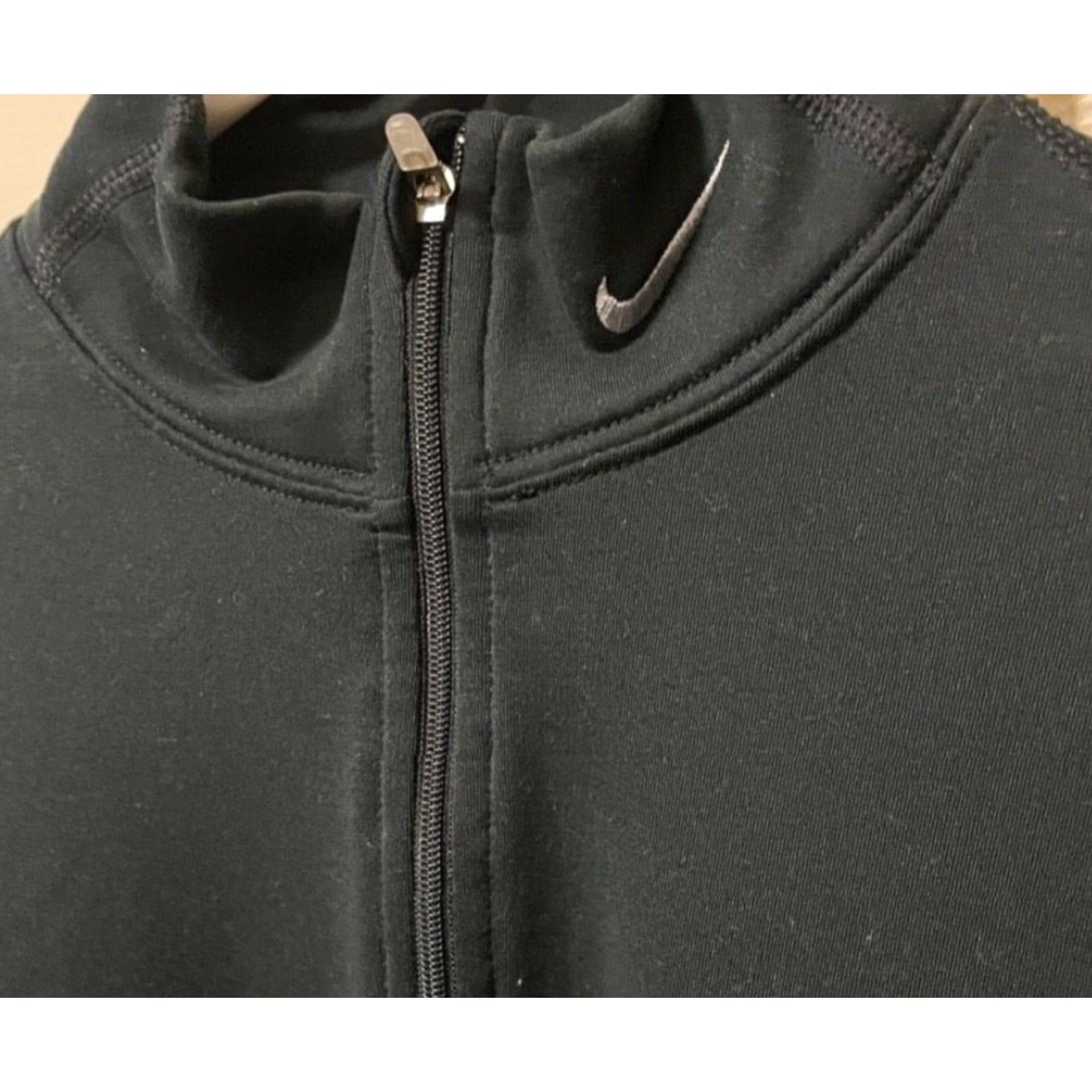 Nike Nike Sweatshirt Women´s FIT DRY 1/4 Zip Long Sleeve Mock Neck Black M Women´s Size M / US 6-8 / IT 42-44 - 4 Thumbnail