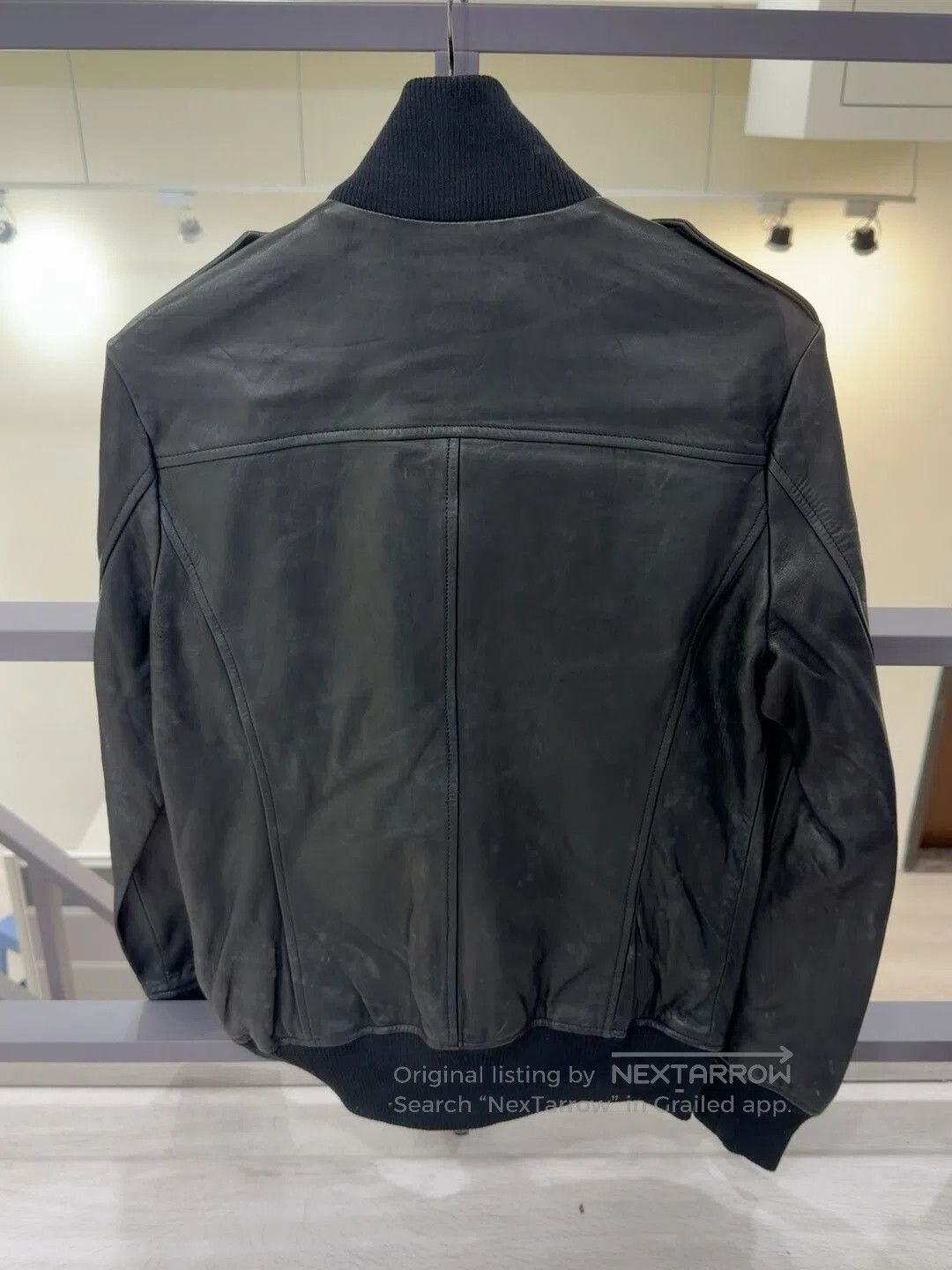 Japanese Brand Men's Black Leather Jacket Size L. Size US M / EU 48-50 / 2 - 2 Thumbnail